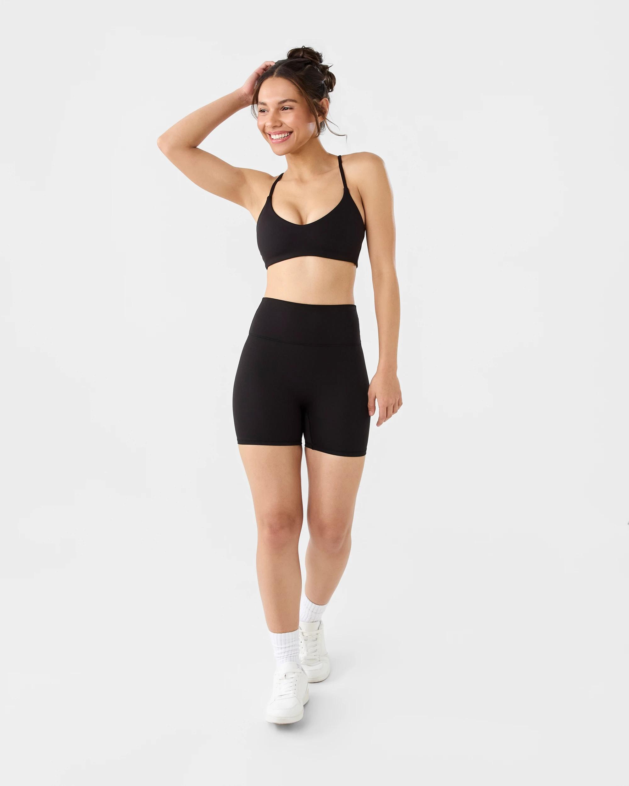 2 Active Womens Cloudform Light Micro Crop Black, 2 of 8