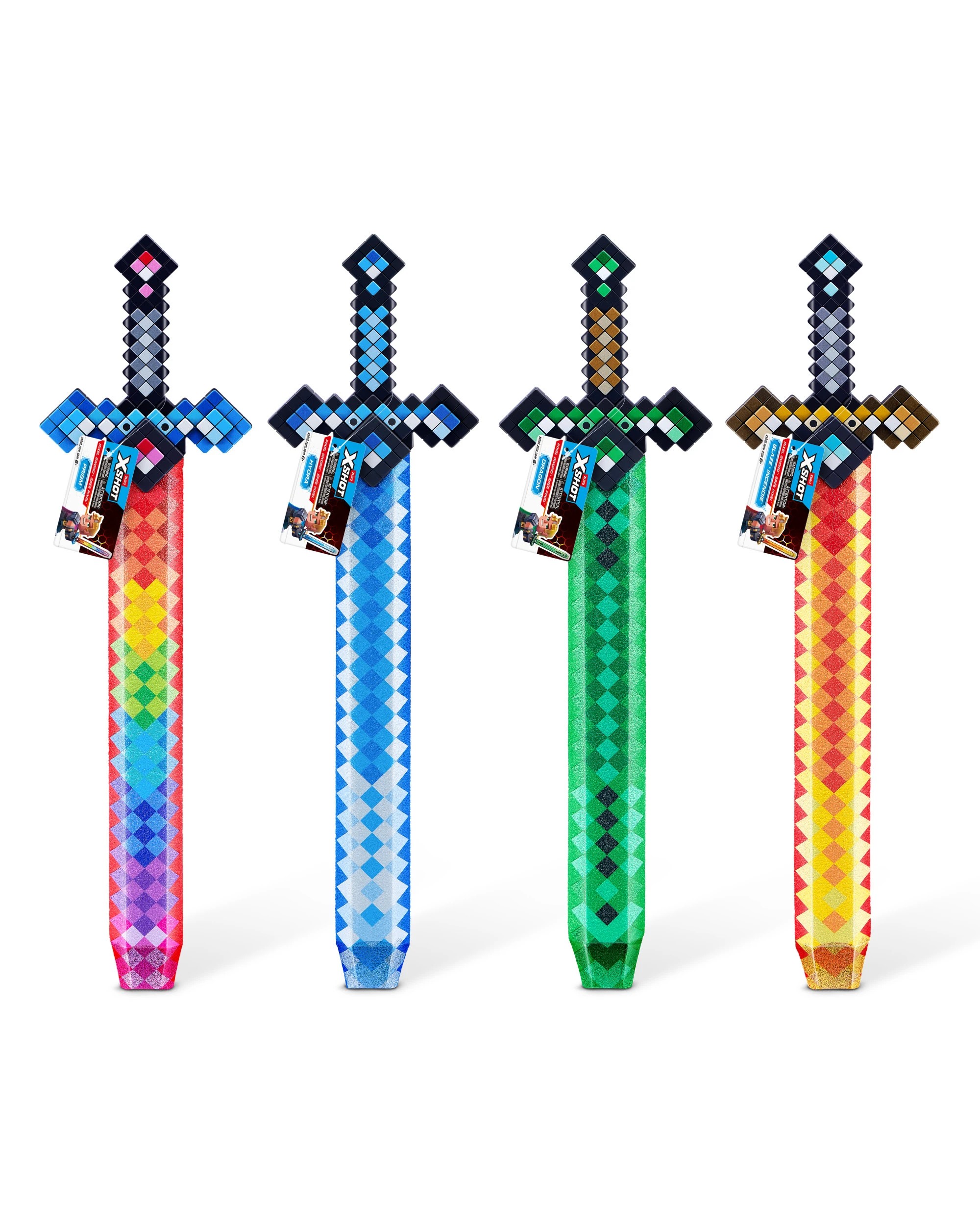 1 XSHOT Zuru X - Shot Role Play Pixel Sword - Assorted - Multi, 1 of 8