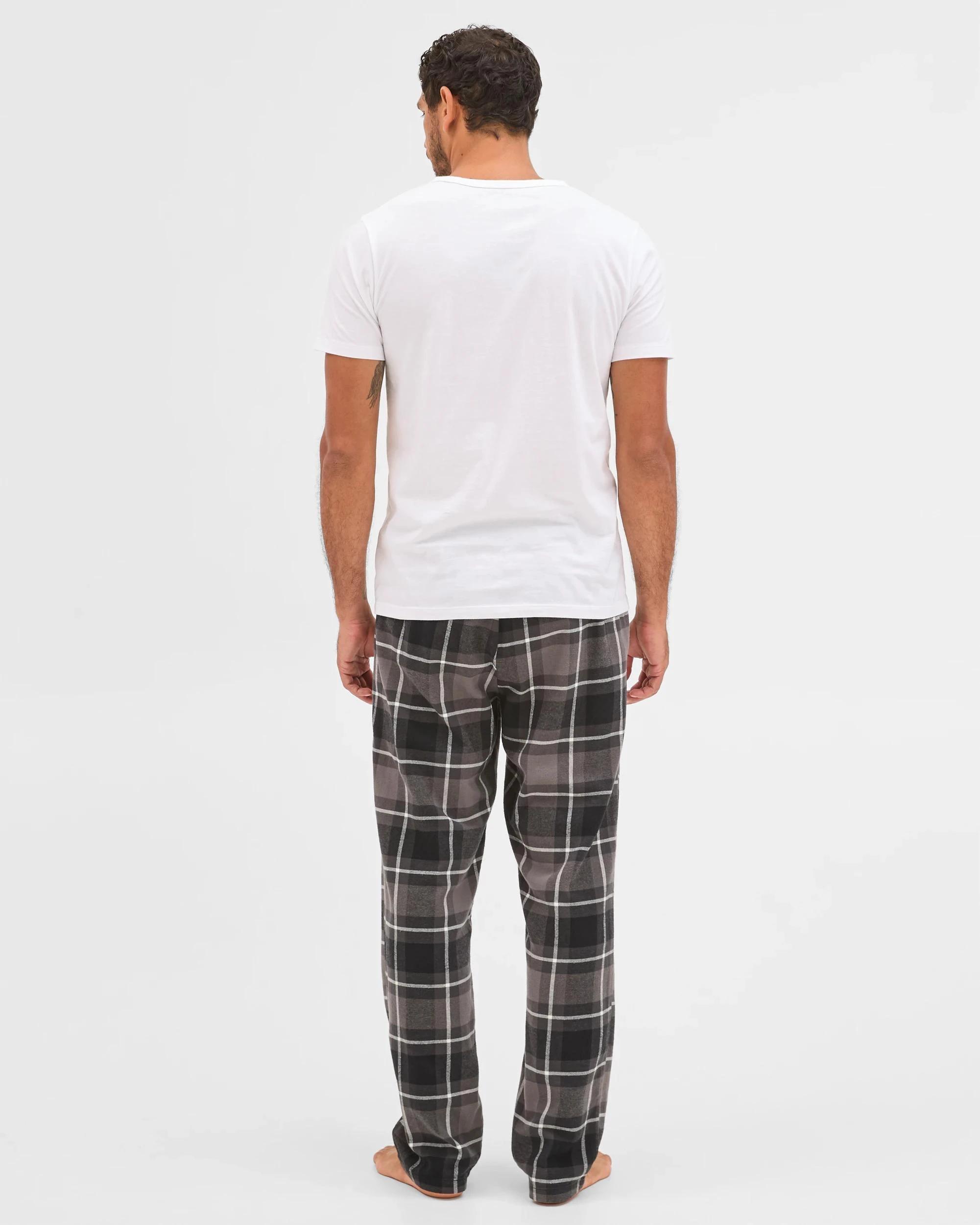 4 Target Man  Flannelette Sleep Pant CHARCOAL CHECK, 4 of 5