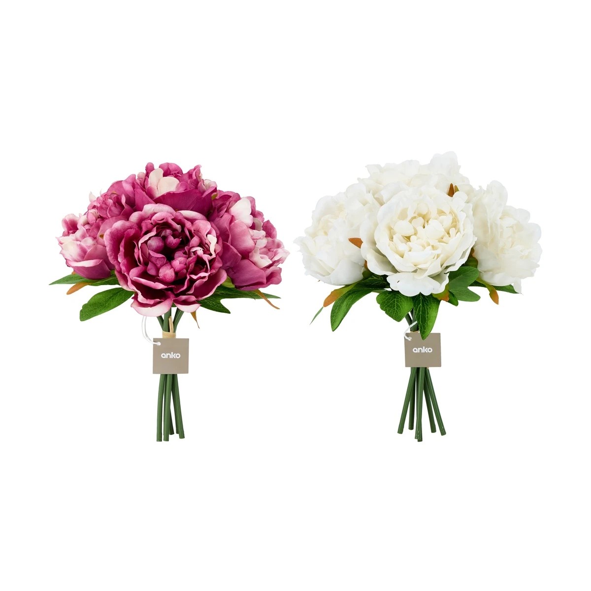 7 Artificial Peonies Bunch - Assorted, 7 of 8