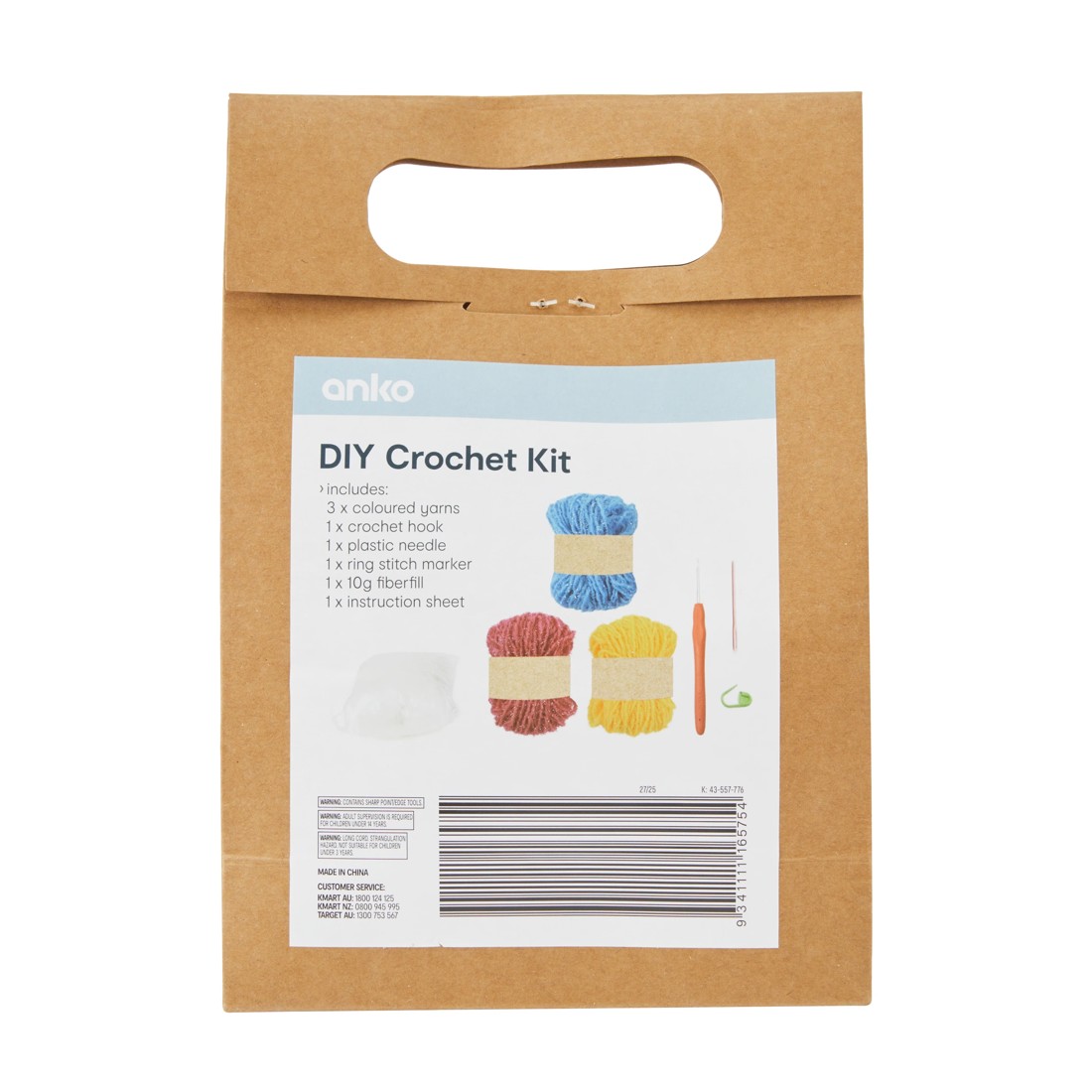 3 DIY Crochet Kit - Bear, 3 of 3