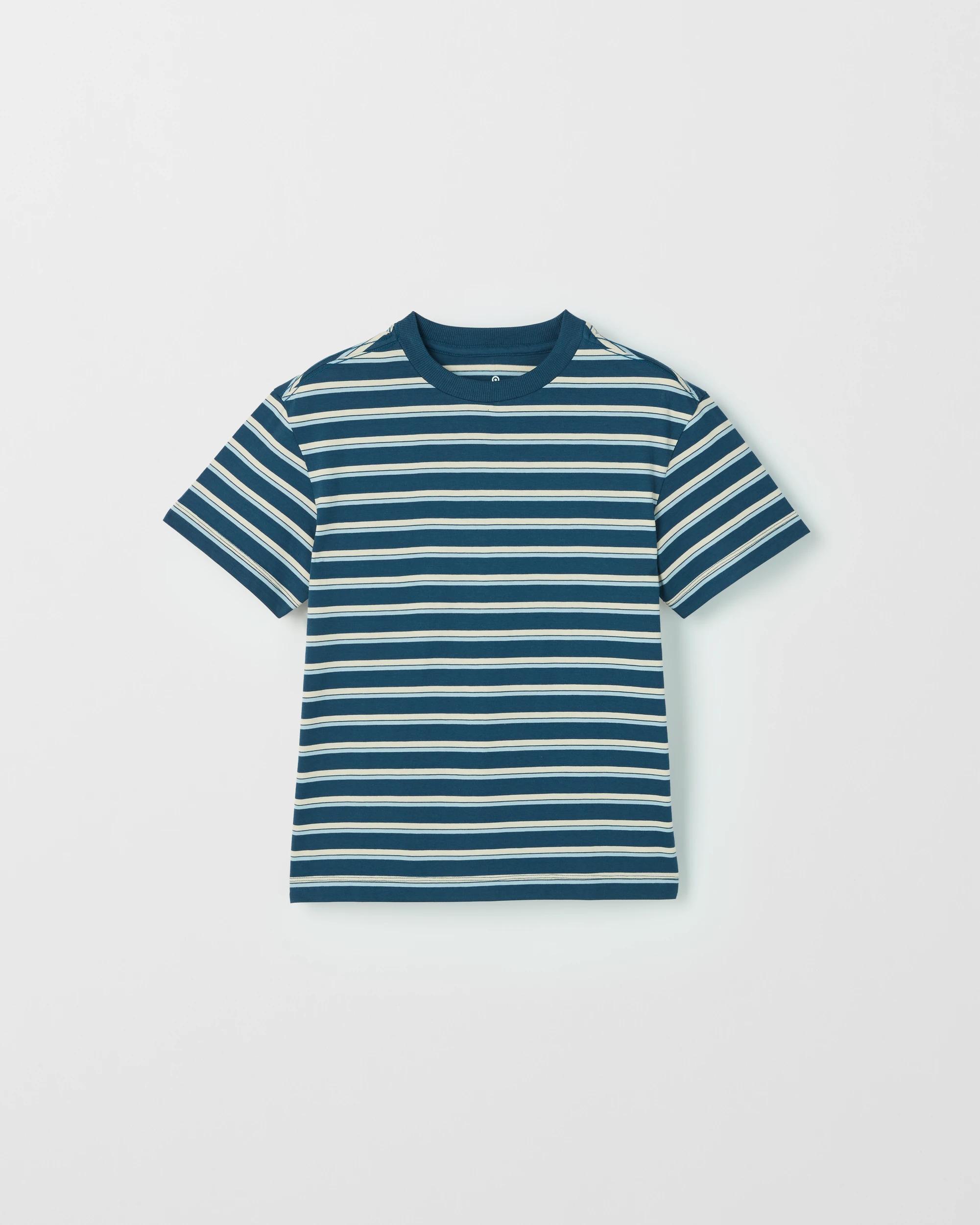 1 Target Kids Australian Cotton Stripe T-Shirt BLUE, 1 of 2