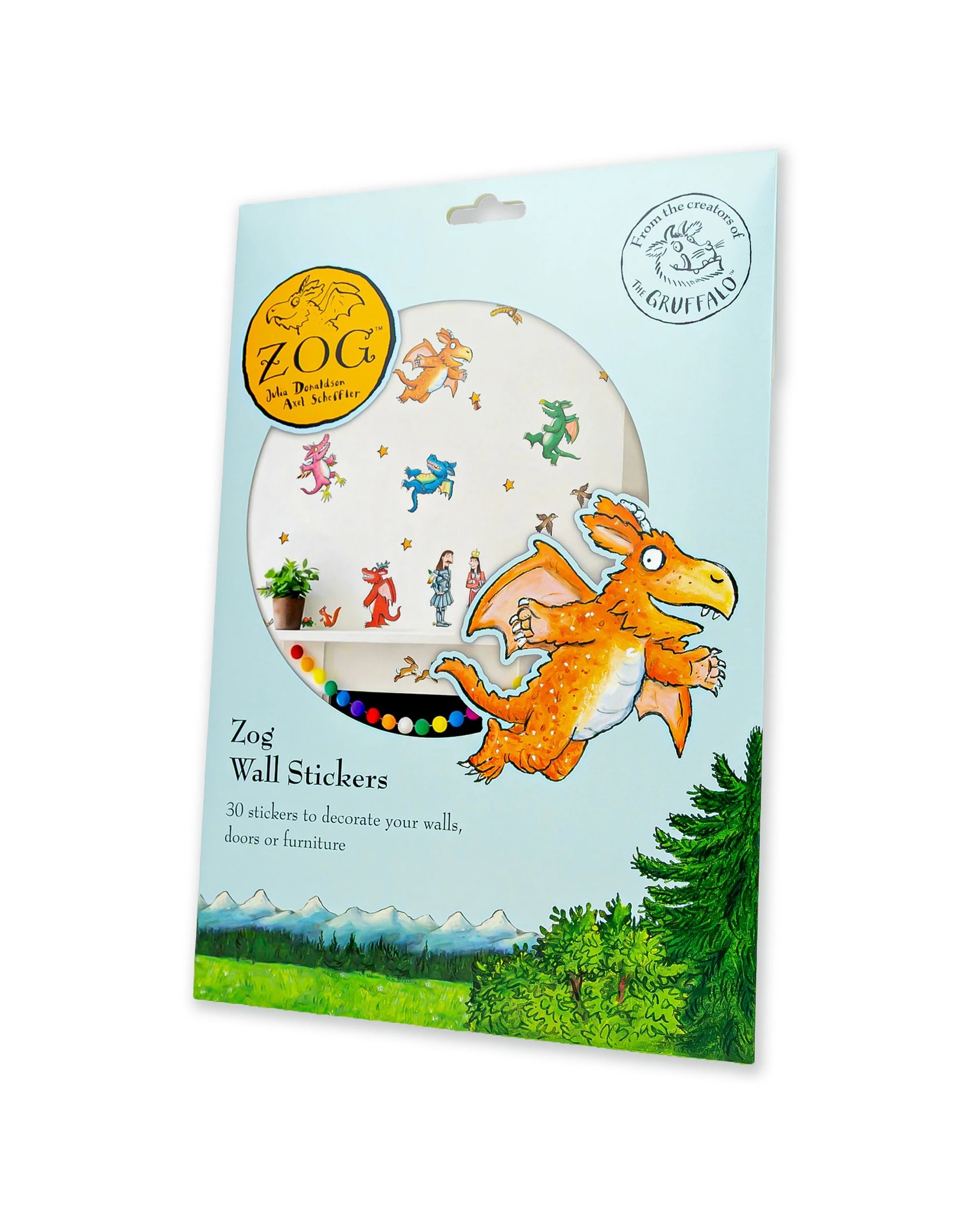 1 Stickerscape A4 Zog Nursery Playroom Decorative Stickers Wall Decals, 1 of 4