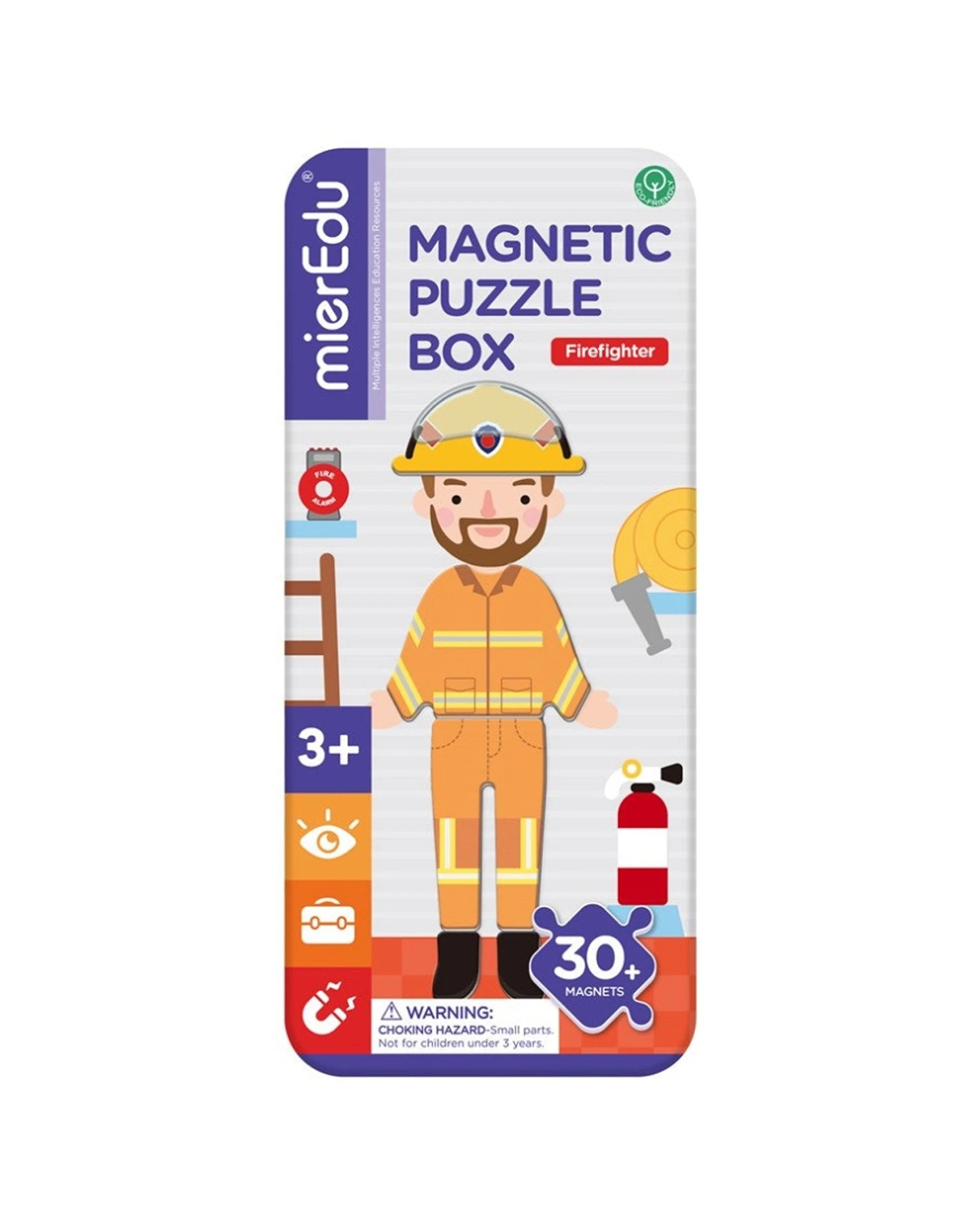 1 Mieredu Magnetic Puzzle Box Firefighter Play Toy Set, 1 of 3