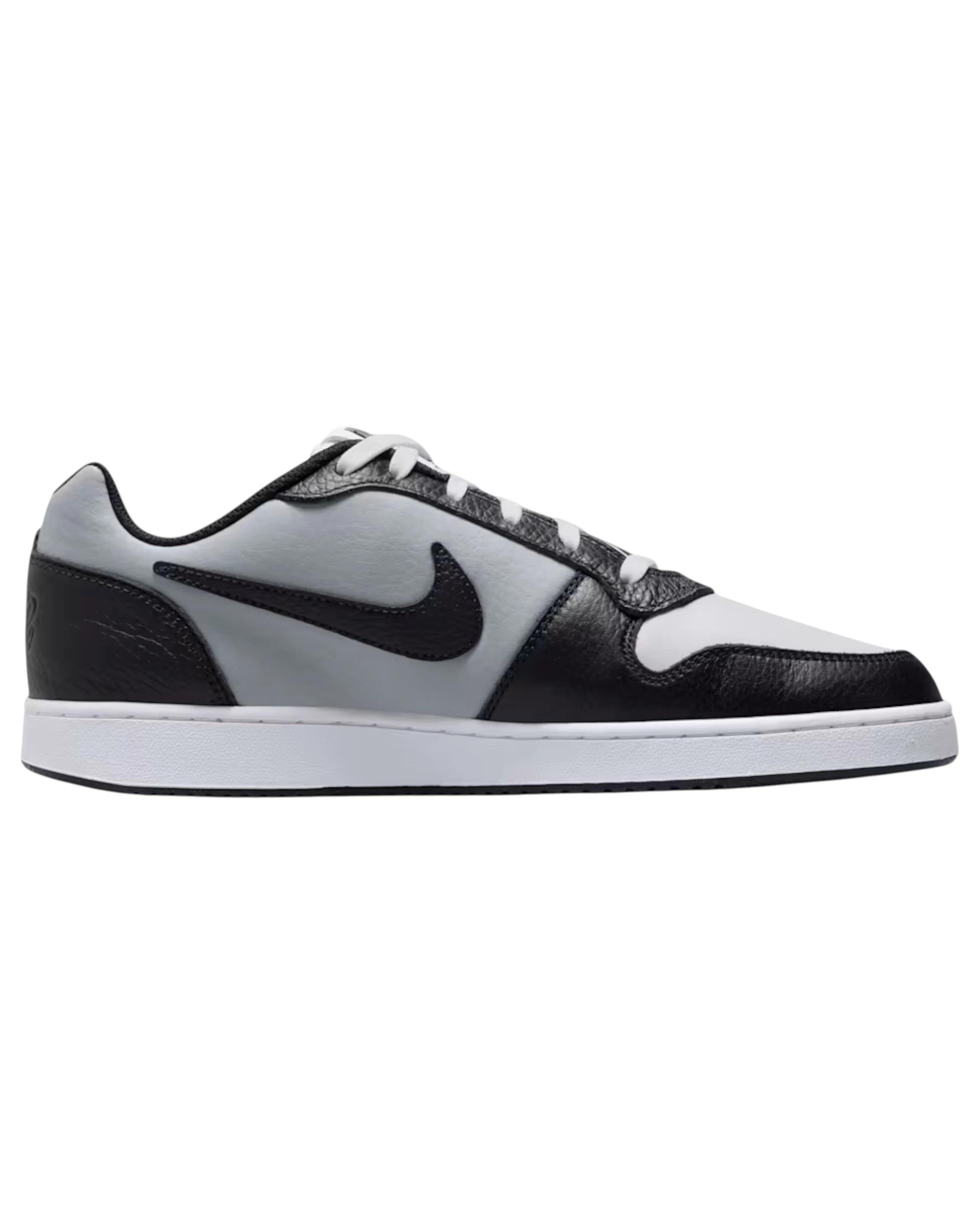 1 Nike Mens Ebernon Low Premium Athletic Shoes BLACK/WHITE/GREY, 1 of 8