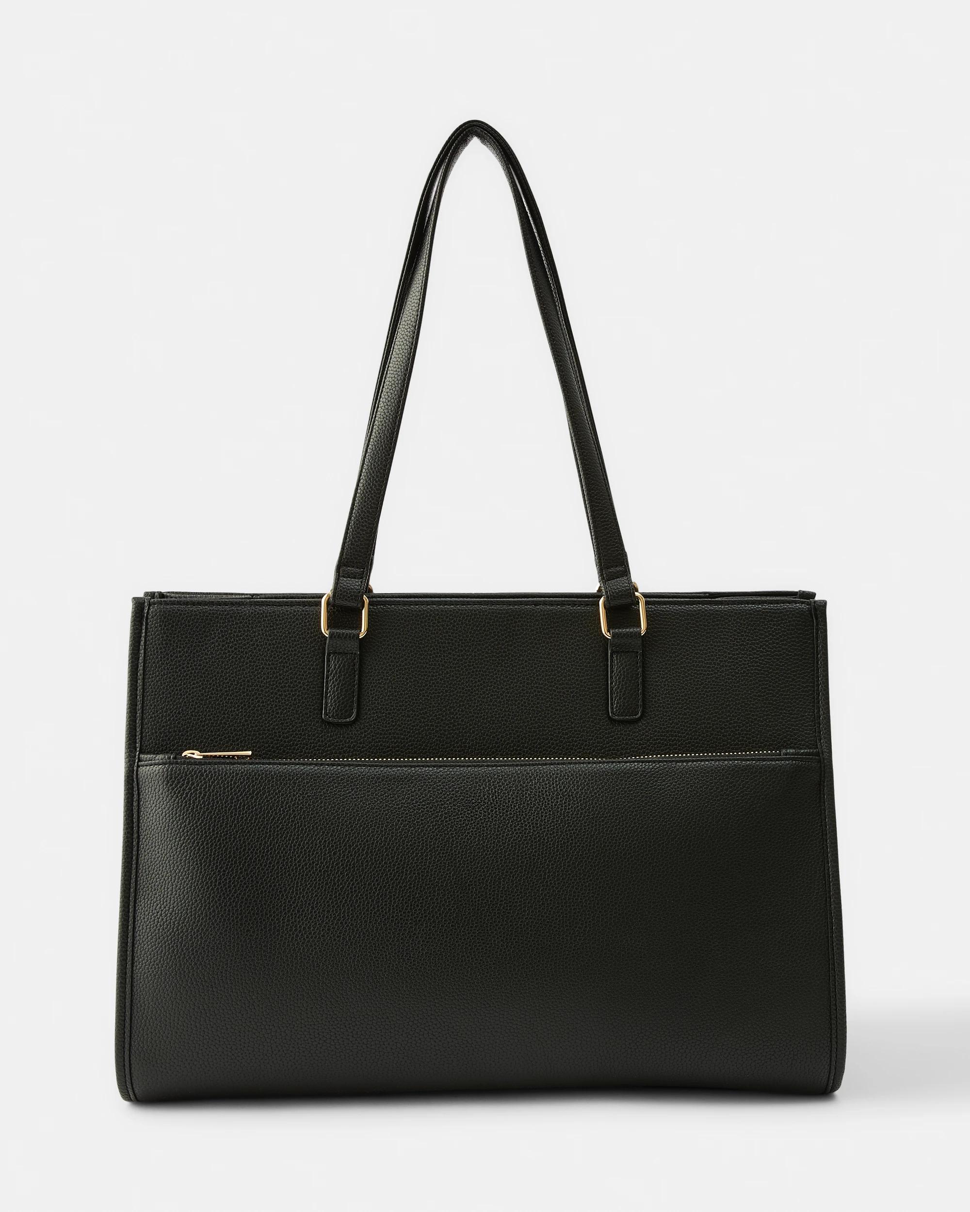 3 2-in-1 Work Tote Bag Black, 3 of 10