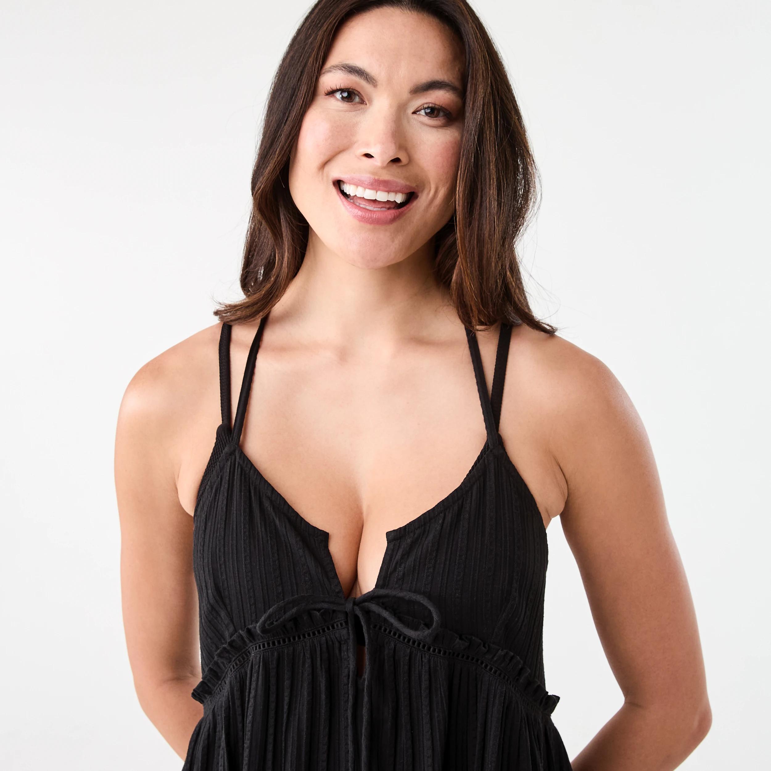 4 Baby Doll Beach Dress BLACK, 4 of 7