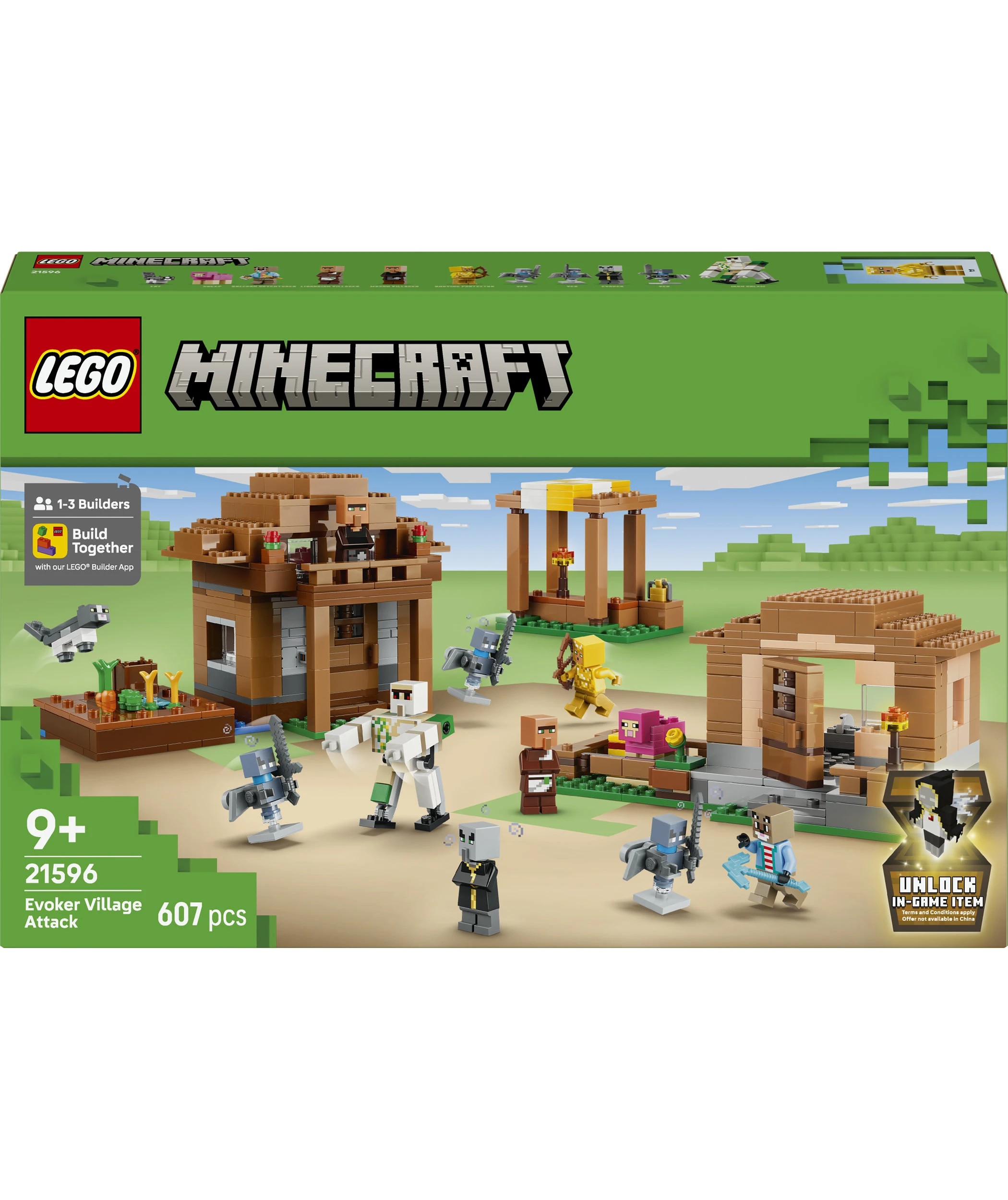 1 LEGO Minecraft Evoker Village Attack 21596, 1 of 10