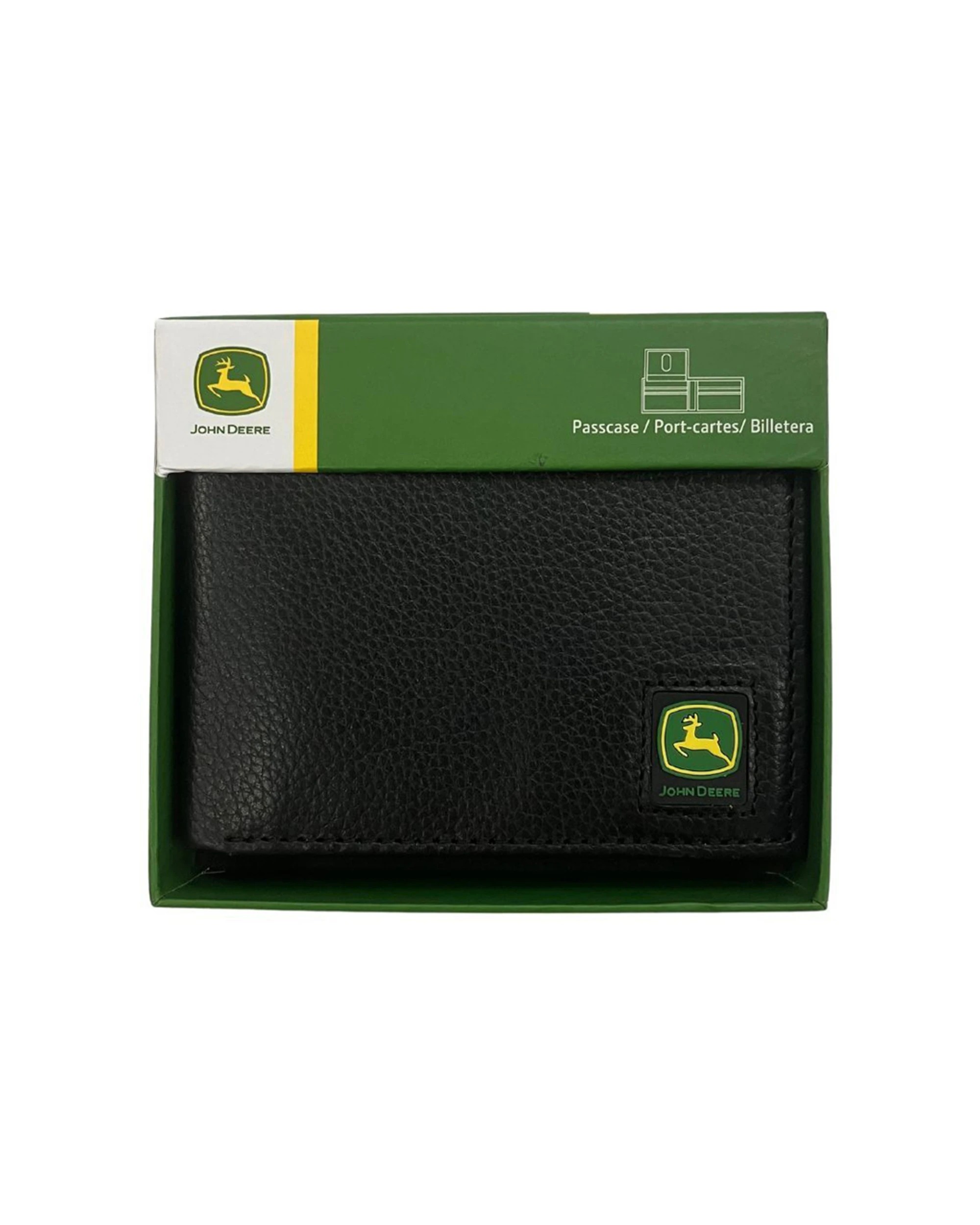 3 John Deere Bi-Fold Wallet Pebble Grain Leather Officially Licensed Mens - Multi, 3 of 5