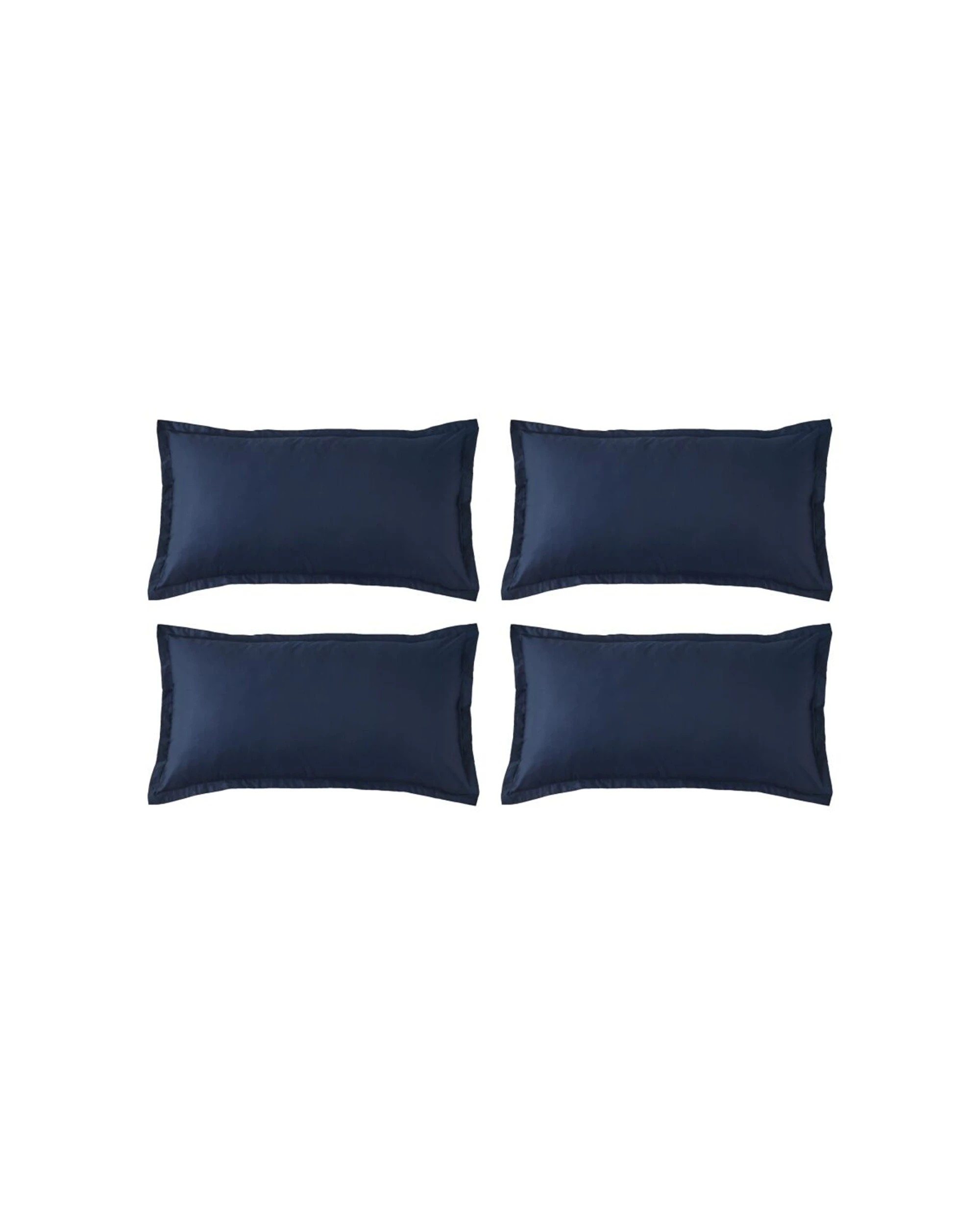 1 Grosvenor House Egyptian Cotton Tailored Pillowcase 4PK 500TC - Blue, 1 of 4