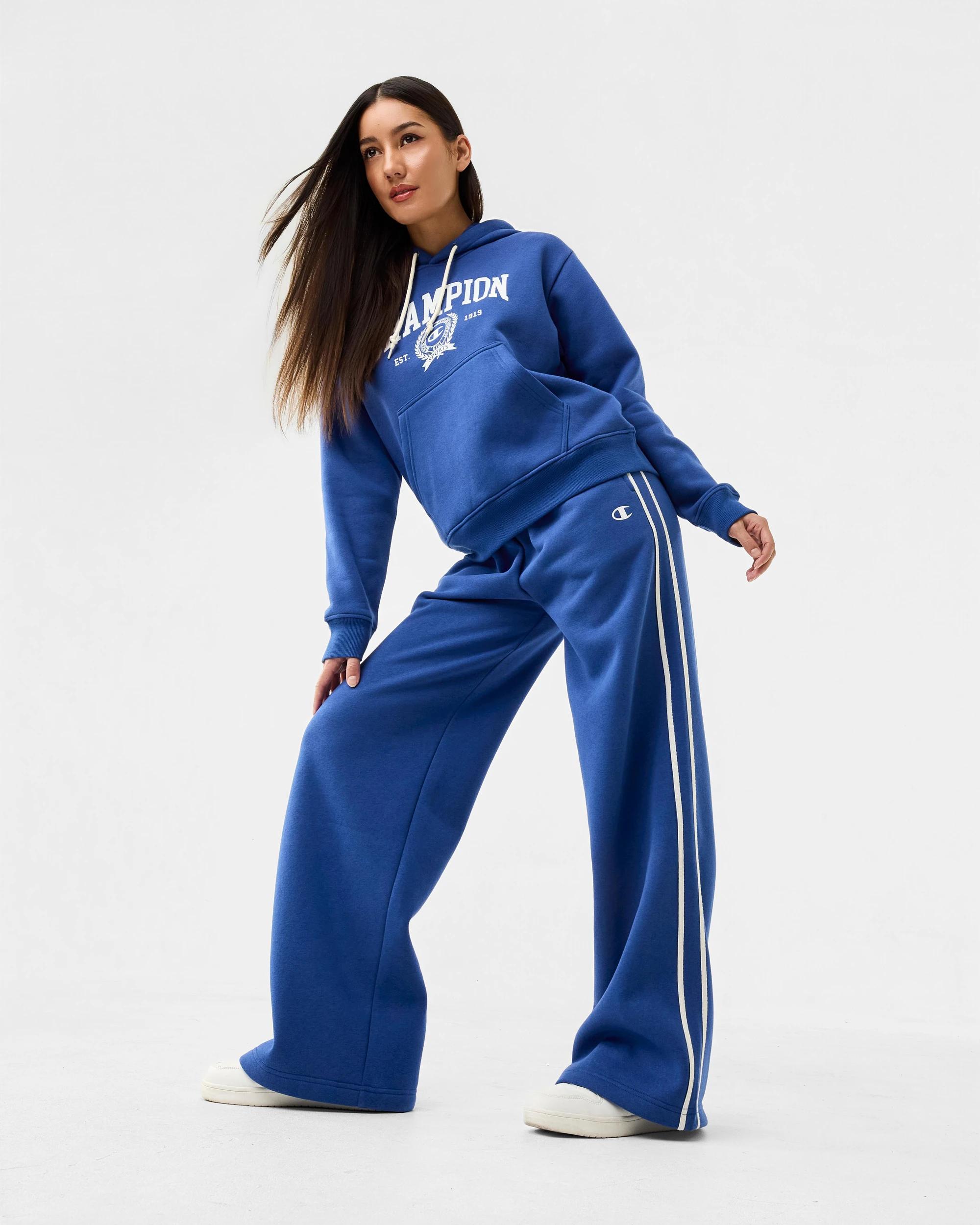 3 Champion Varsity Womens Hoodie Cobalt Blu, 3 of 9