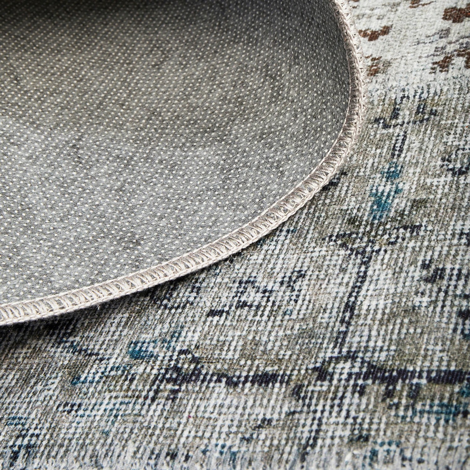 9 Common Ground Rugs Bazaar 189 200x80cm - Small Runner Rug - Grey, 9 of 9
