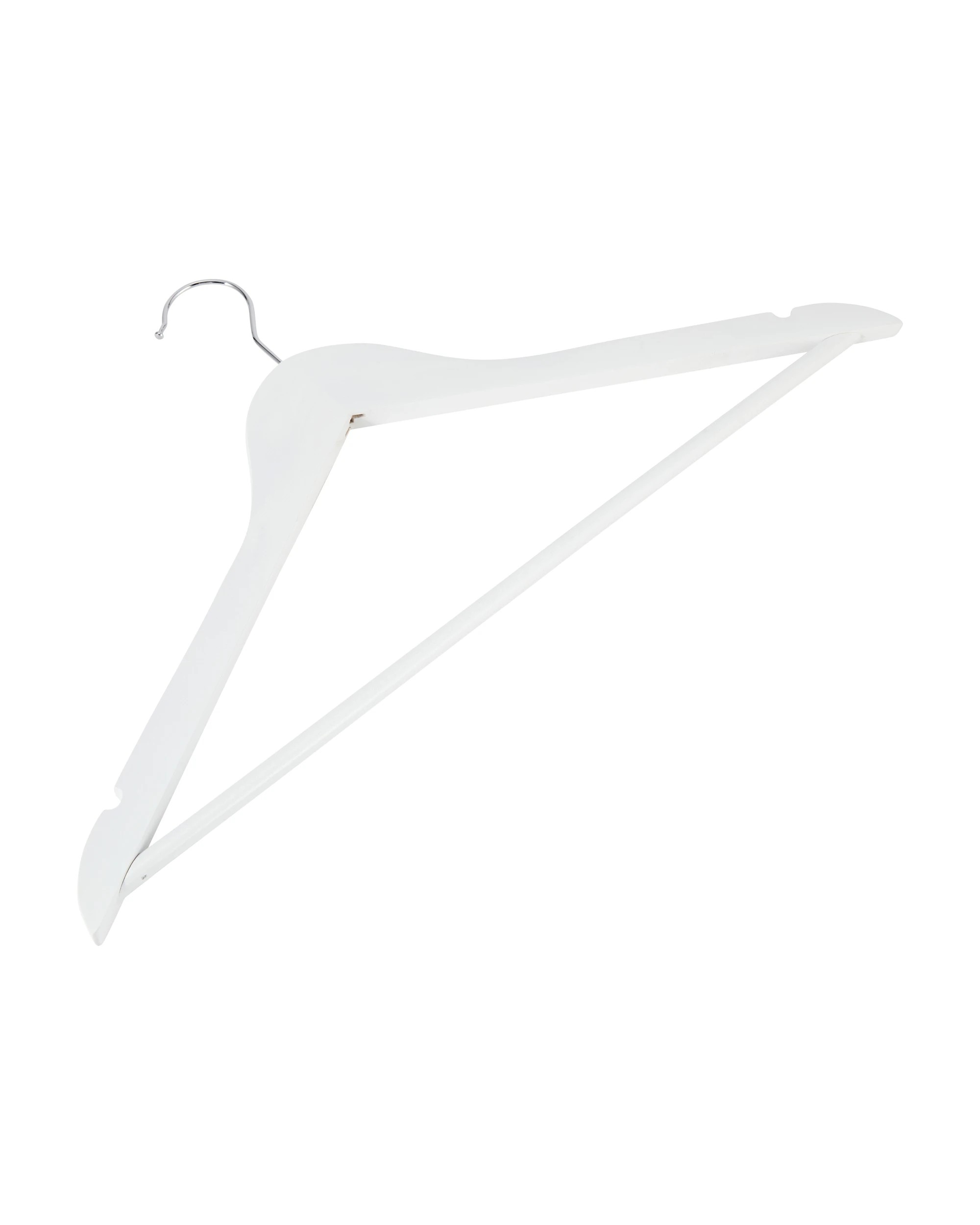 3 12 Pack Wooden Hanger - White, 3 of 5