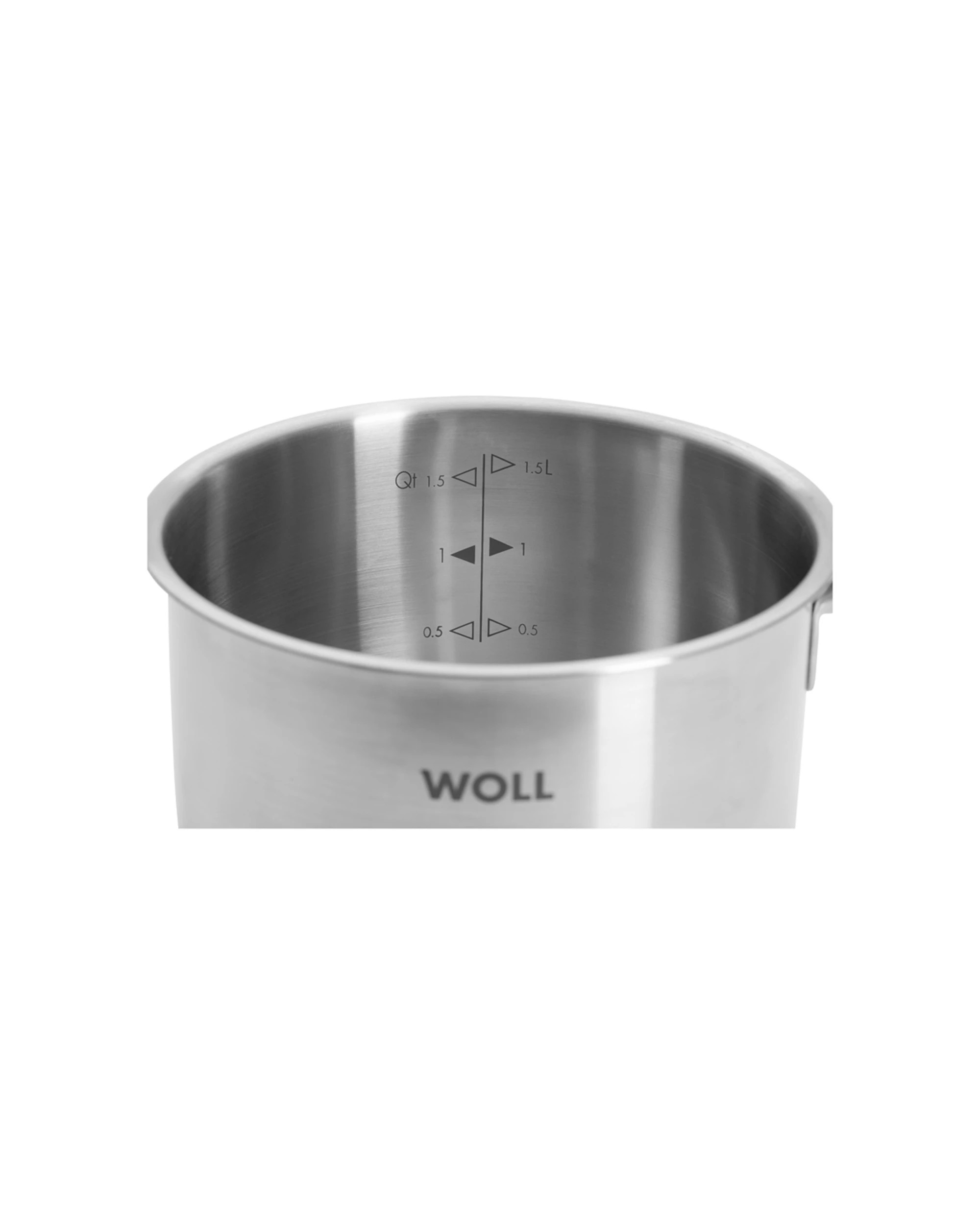 3 Woll Steel Saucepan With Lid 16cm 1.8L Premium Stainless Steel - Silver, 3 of 5