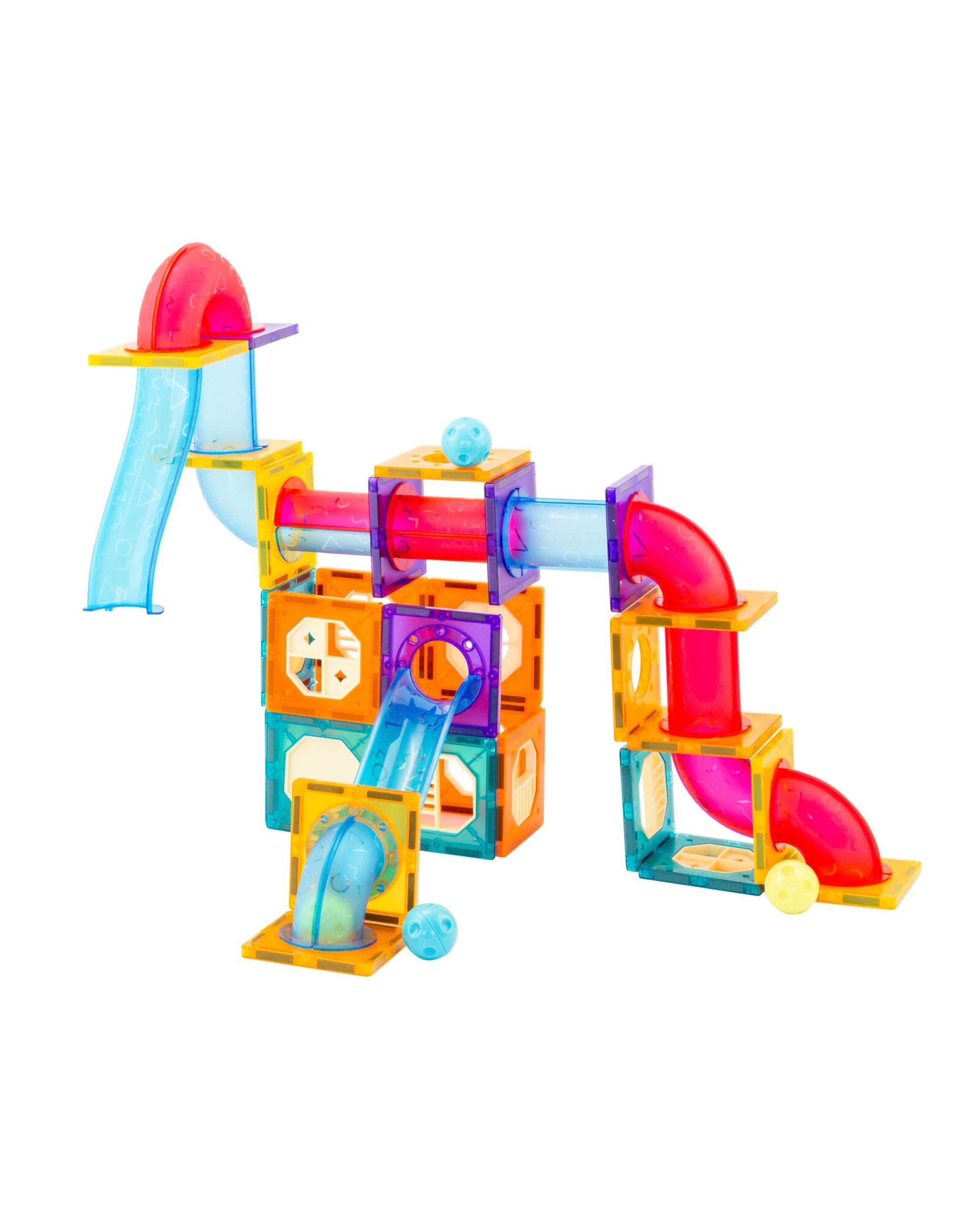 1 Gem Toys 88 Pcs non-toxic STEM Educational, Durable Magnetic Tiles/Puzzle with Storage Bag, 1 of 7