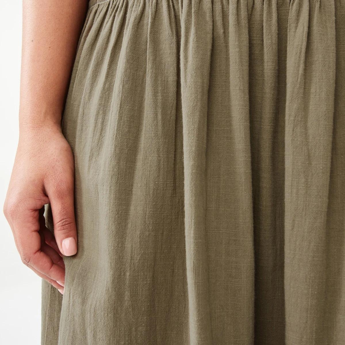 6 Rouched Maxi Skirt Pave Grey, 6 of 8