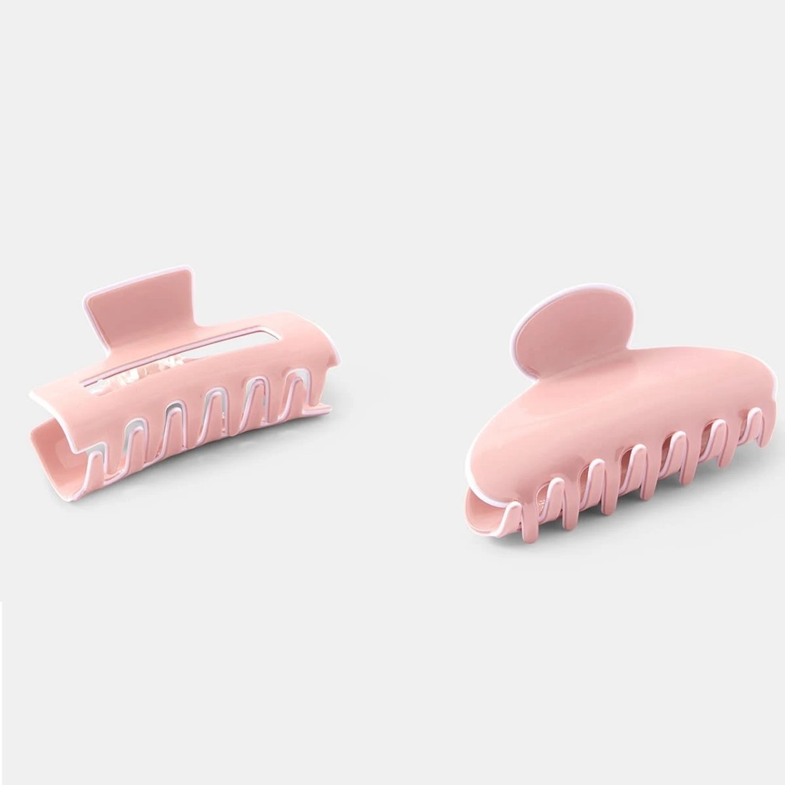 1 2 Pack Pink Contrast Hair Clips, 1 of 7