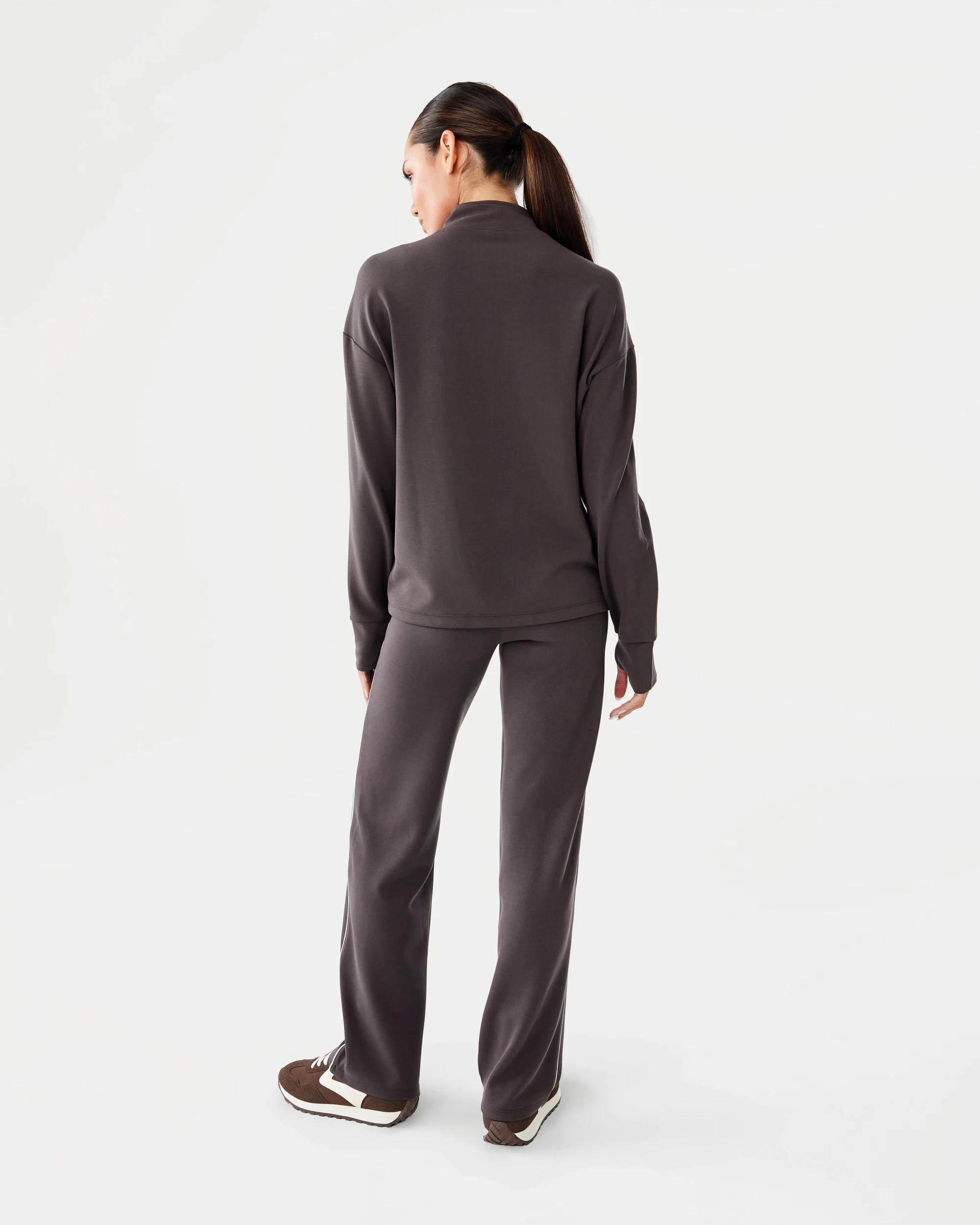4 Active Womens Scuba Rib Trackpants Espresso, 4 of 7