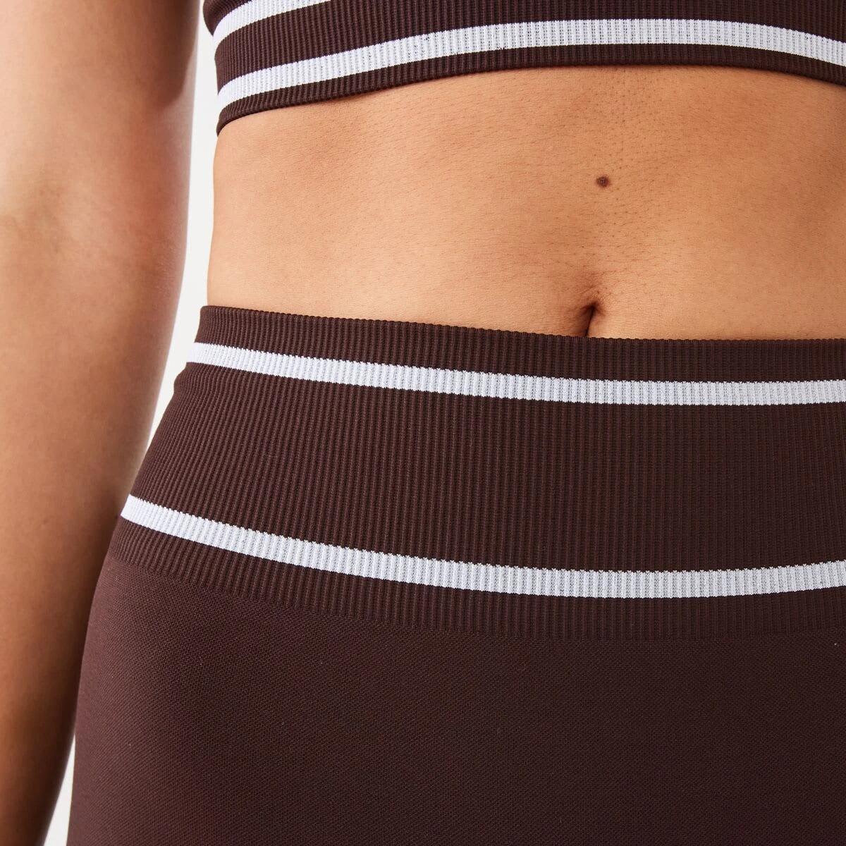 5 Active Womens Seamfree Tipping Bike Shorts Brn Tuscan, 5 of 6