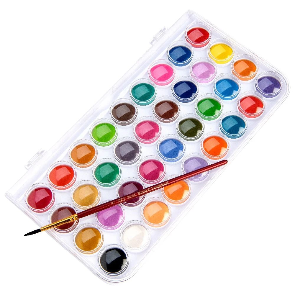 3 Royal & Langnickel Watercolour Cakes Set 37 Piece, 3 of 7