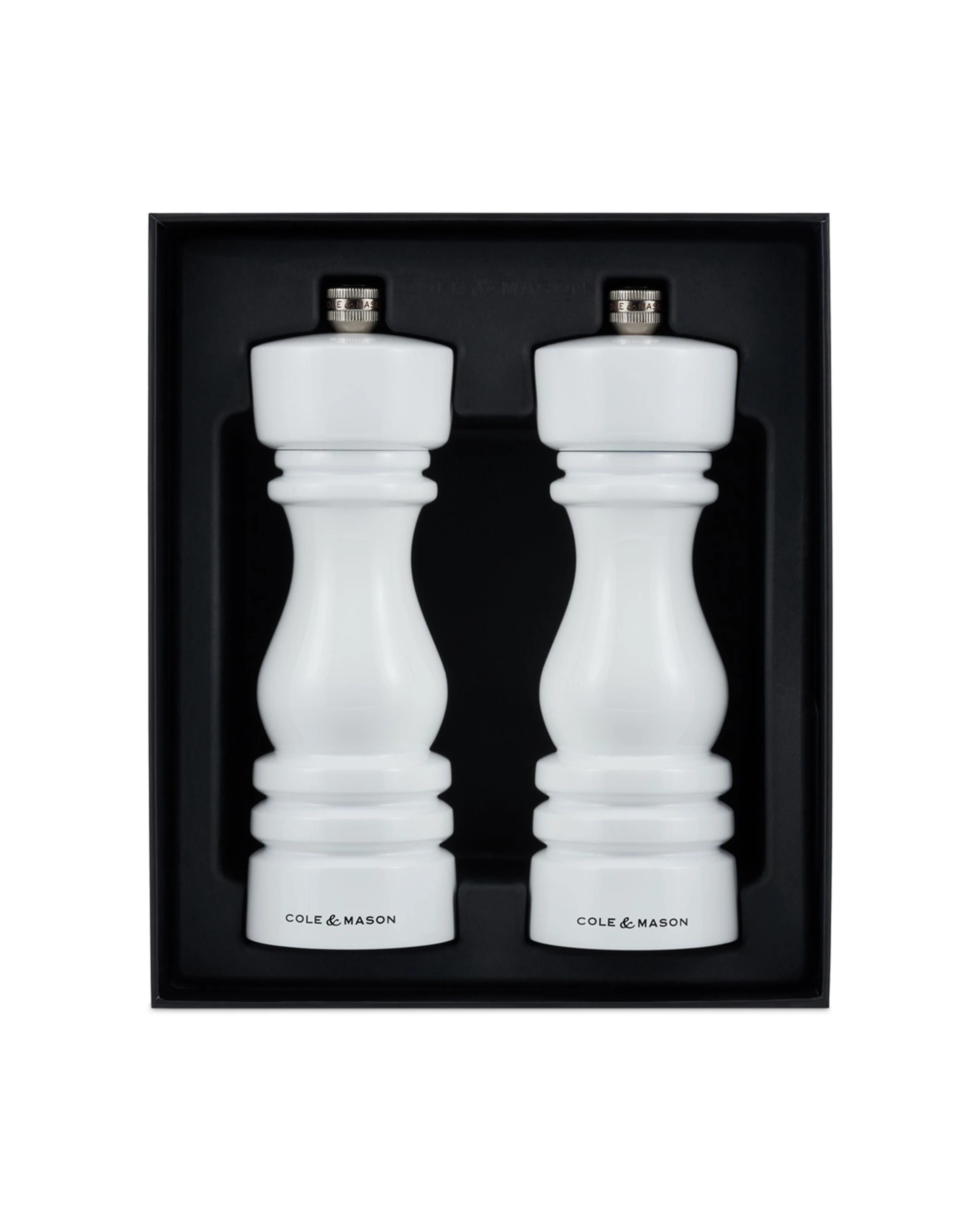4 Cole & Mason 2pc London Salt & Pepper Mill Set 18cm Beech Wood - White, 4 of 4