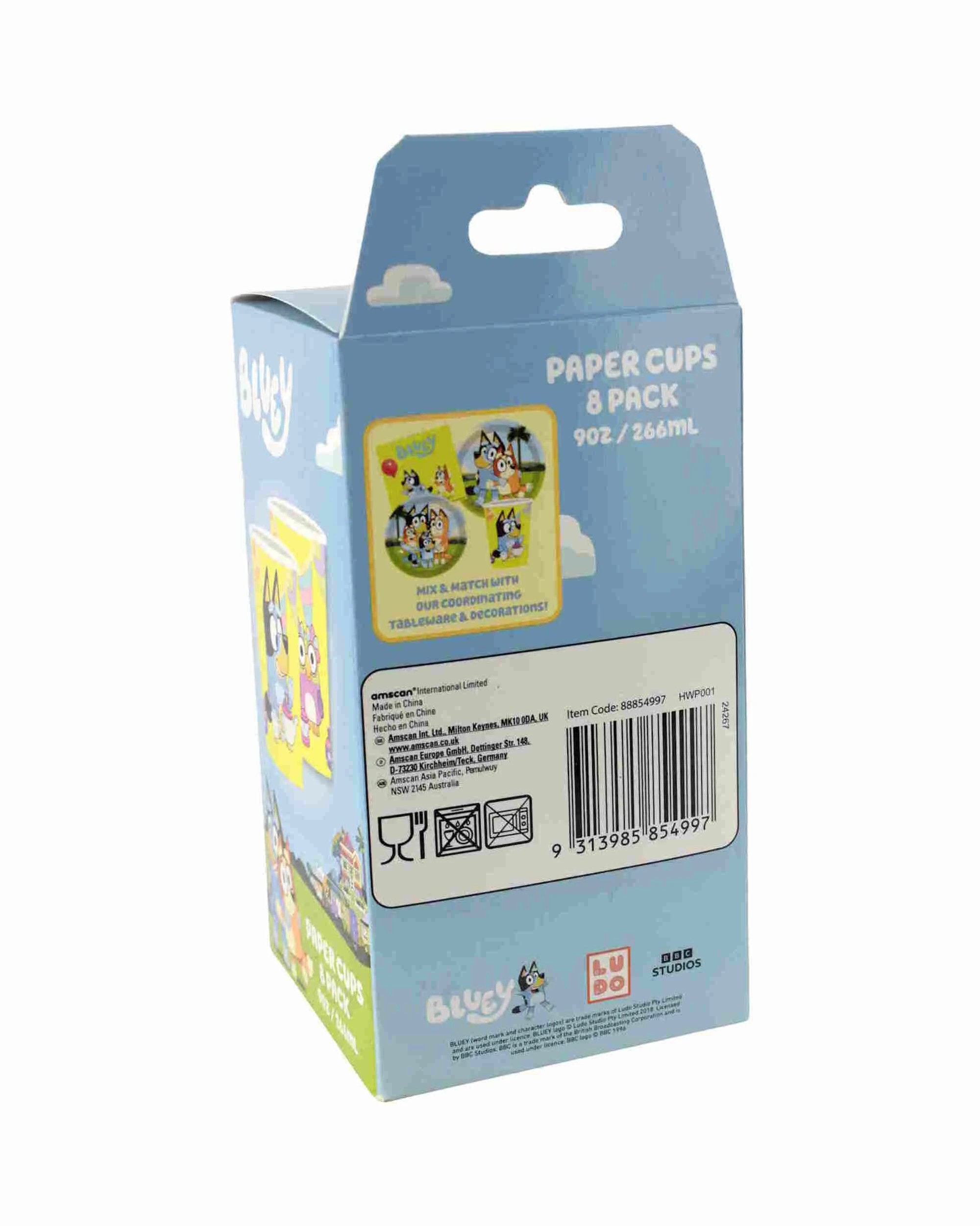 3 Bluey Bluey Paper Cups Pack of 8, 3 of 3