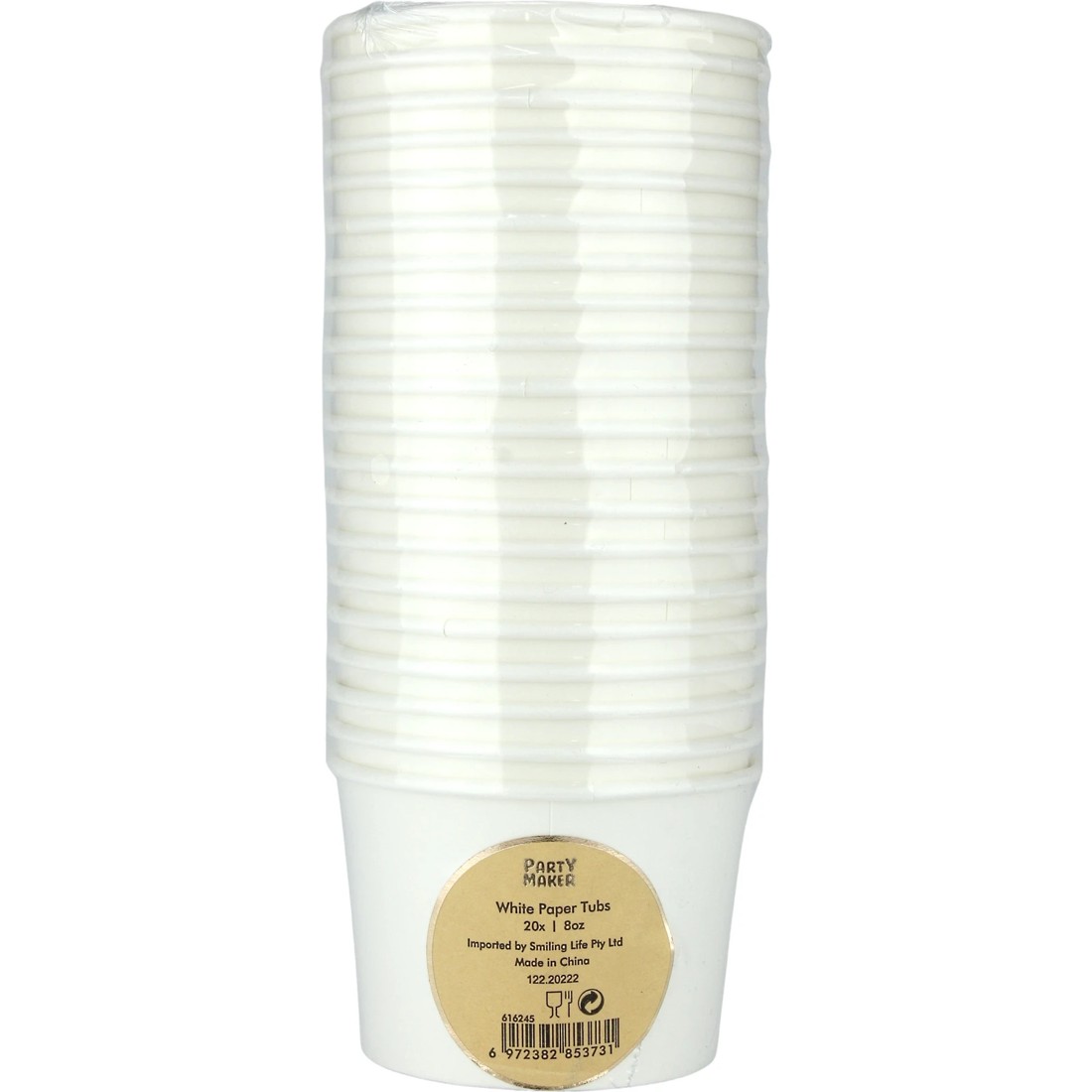 2 Party Maker White Paper Treat Cups (Pack of 20), 2 of 2
