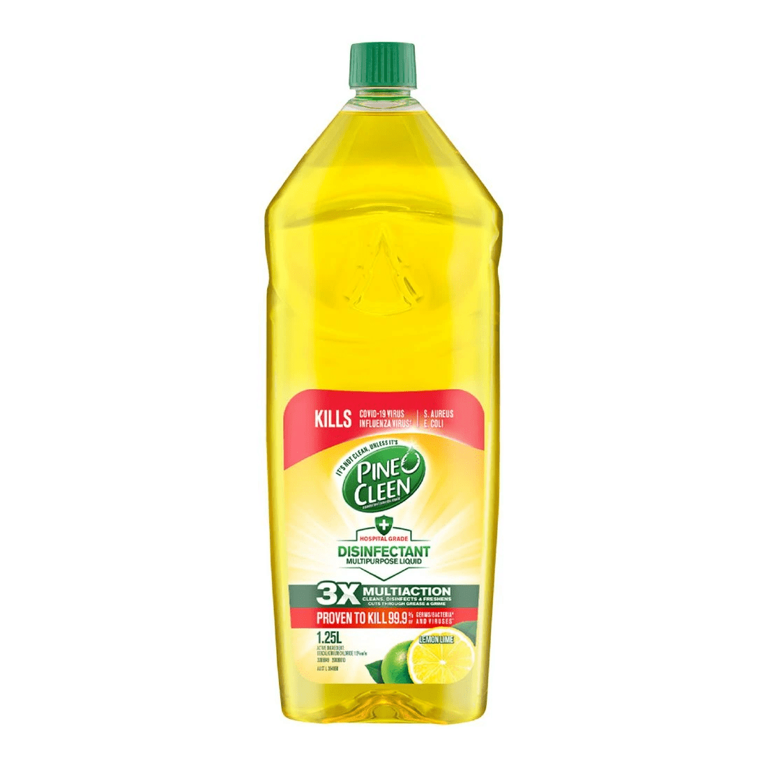 1 Pine O Cleen Antibacterial Disinfectant Lemon Lime 1.25L, 1 of 3