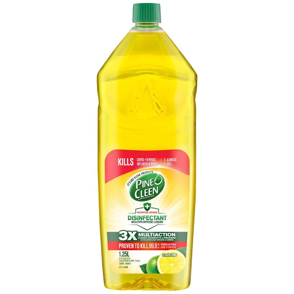1 Pine O Cleen Antibacterial Disinfectant Lemon Lime 1.25L, 1 of 3