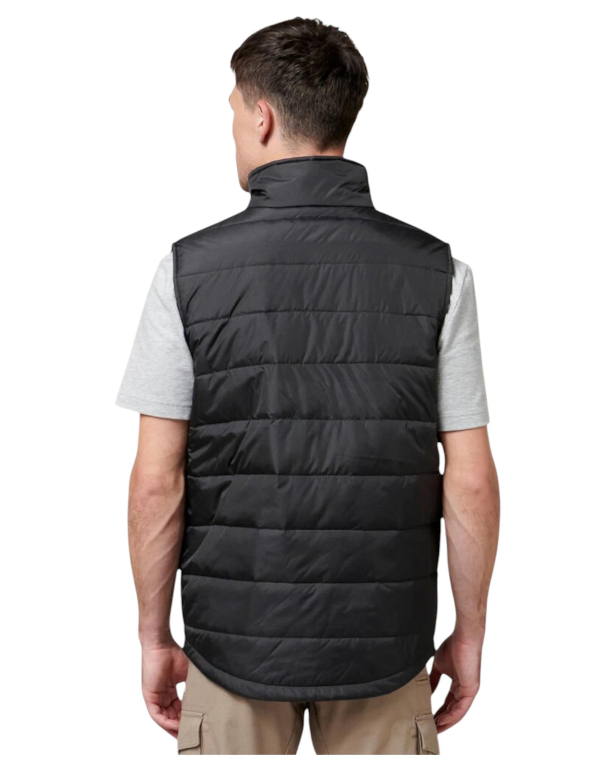 5 Hard Yakka Mens Puffa 2.0 Vest Waterproof Winter Zip Up Black BLACK, 5 of 6