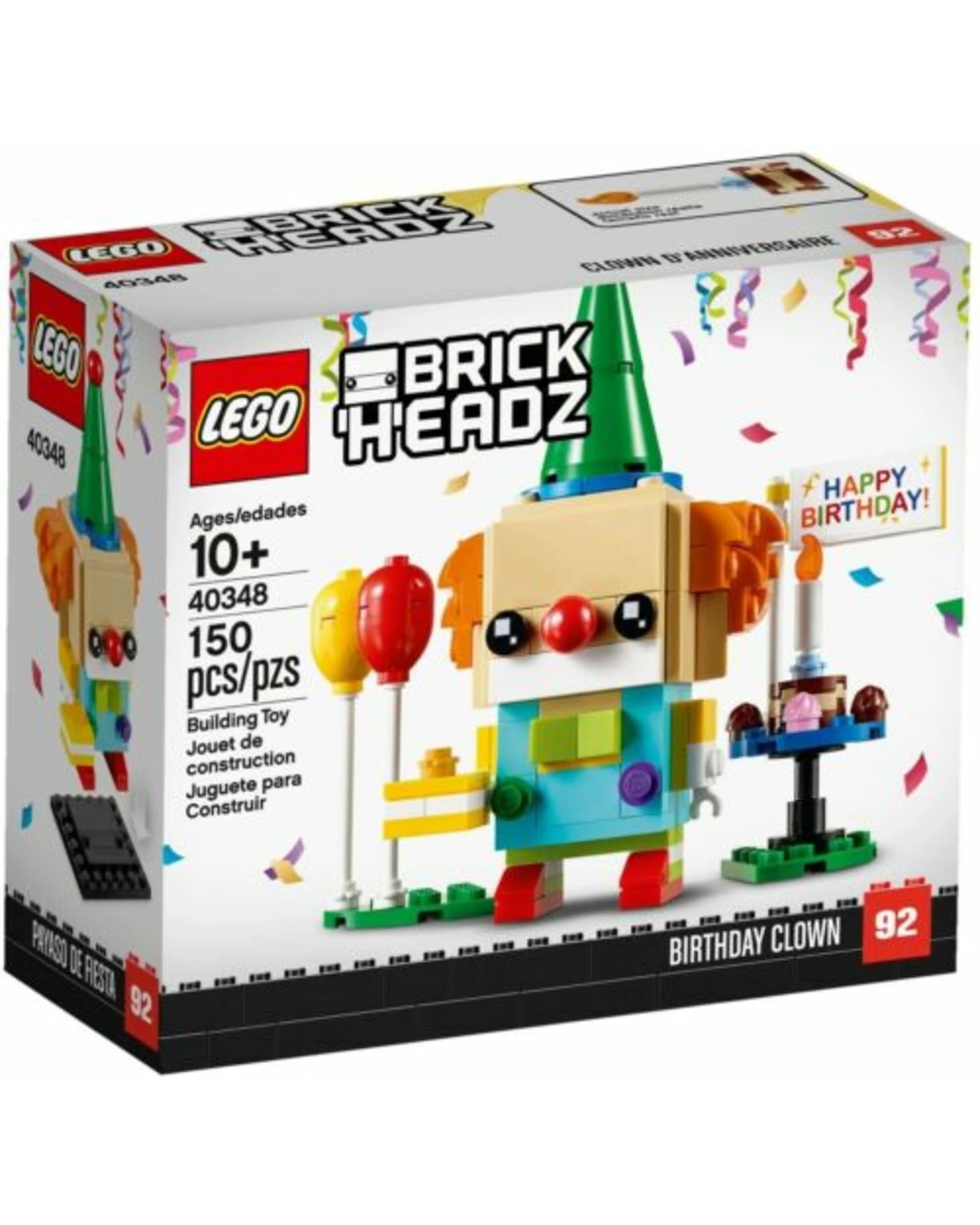 1 LEGO BrickHeadz 092 Birthday Clown 40348, 1 of 1