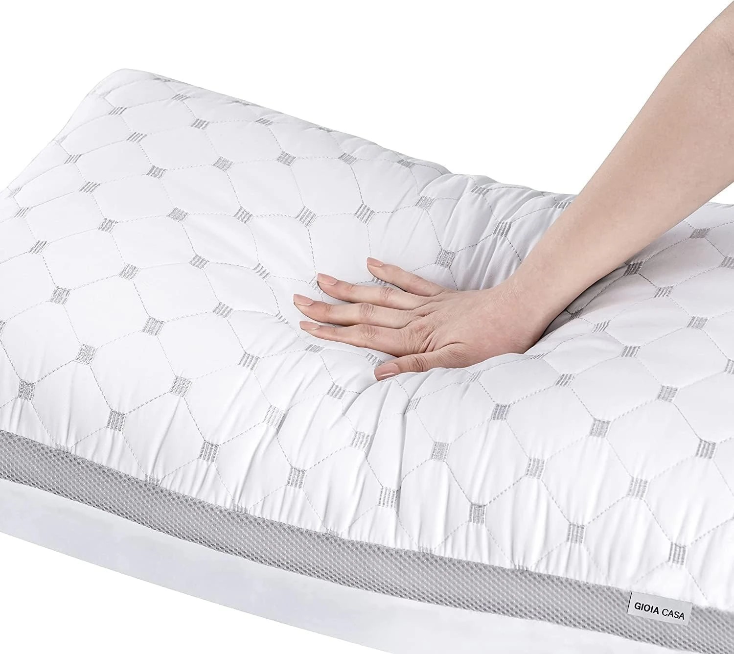 4 Gioia Casa 2-Pack Bamboo Cooling Pillows Plush Down with Protectors, 4 of 6