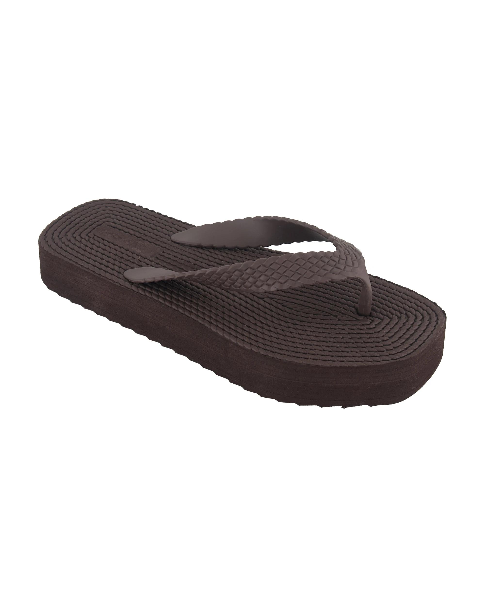 1 Platform Post Toe Thongs Bittr Choc, 1 of 3