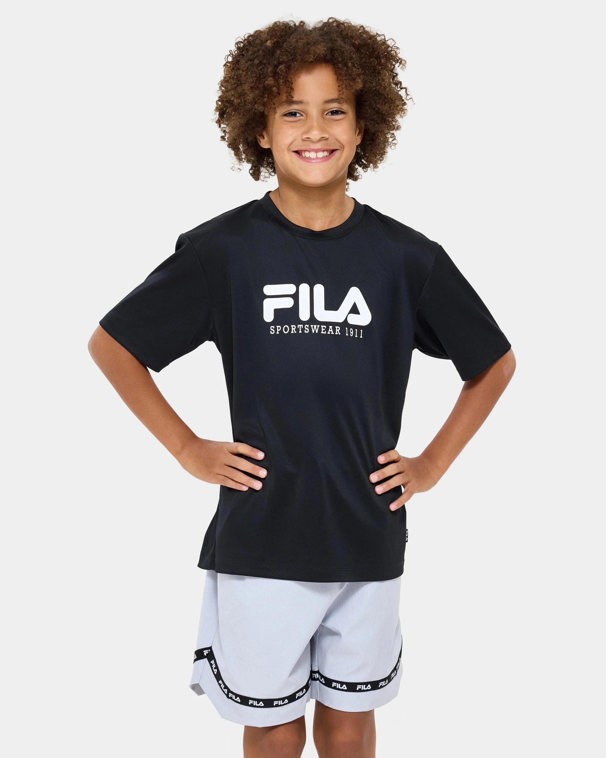 1 Adam Active Short Sleeve T-Shirt - Fila BLACK, 1 of 7
