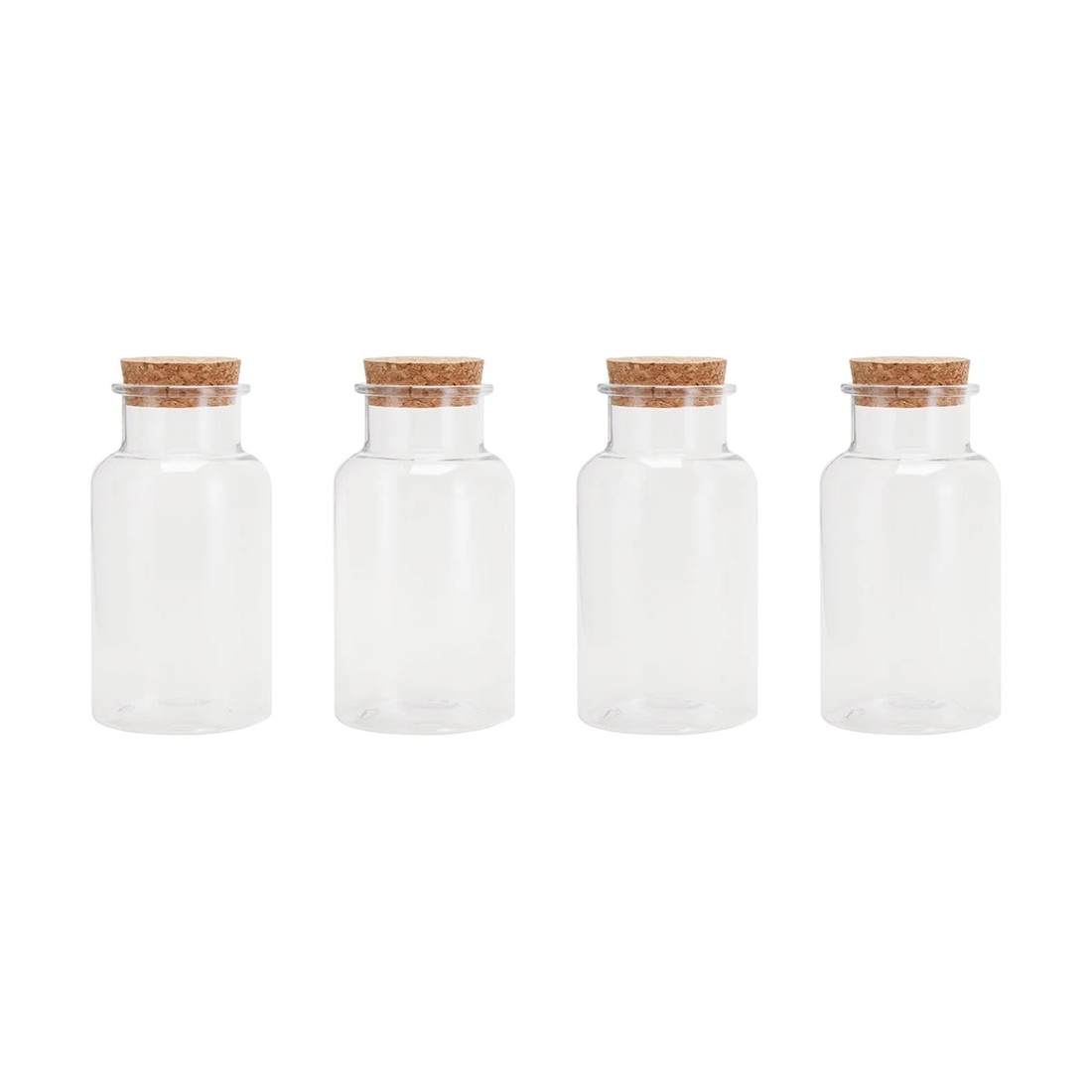 1 4 Pack Candy Jars with Cork Lids, 1 of 3