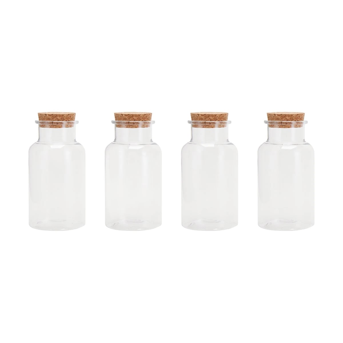 1 4 Pack Candy Jars with Cork Lids, 1 of 3