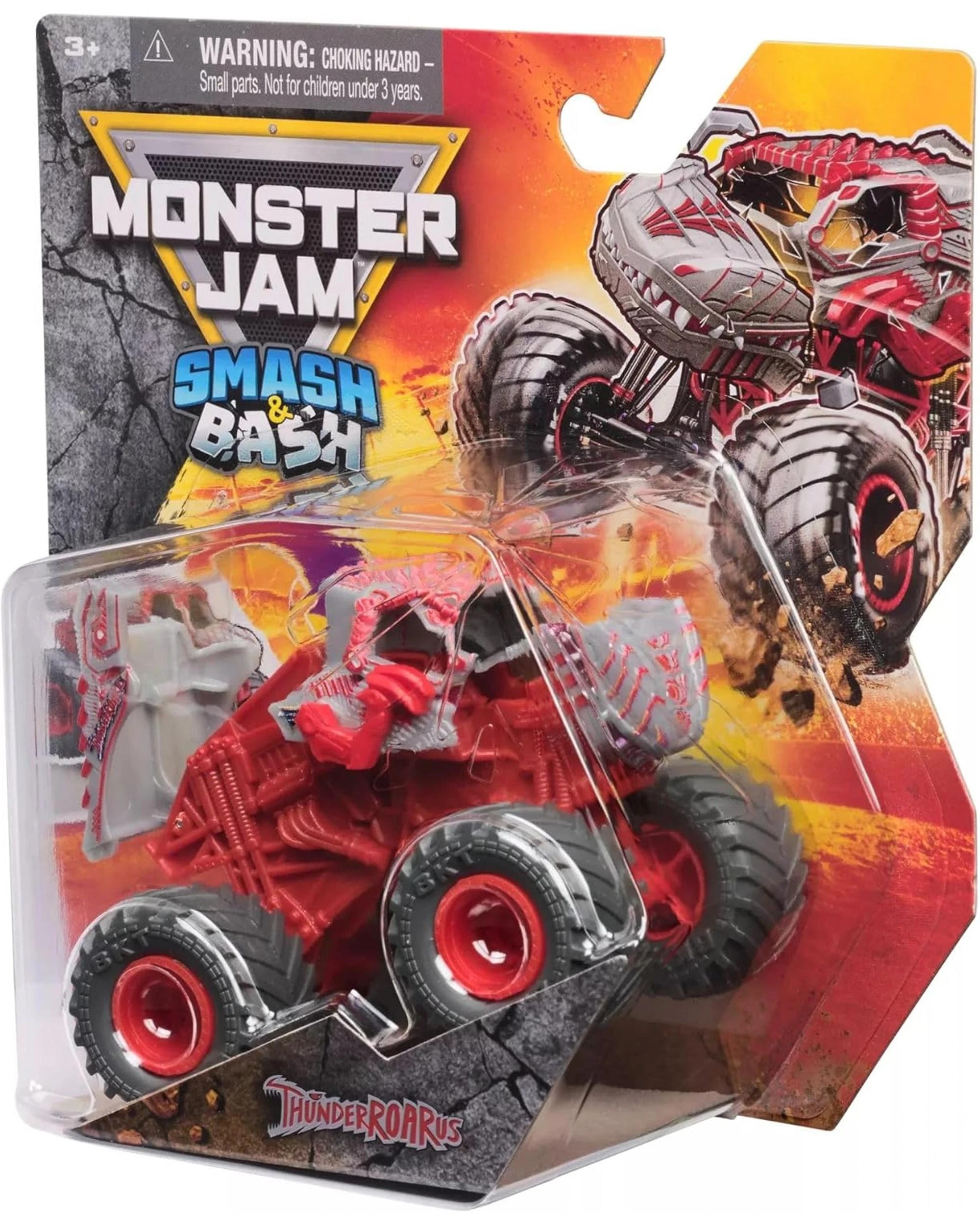 4 Monster Jam Smash and Bash Series 3 Thunderroarus 1:64 Scale, 4 of 4