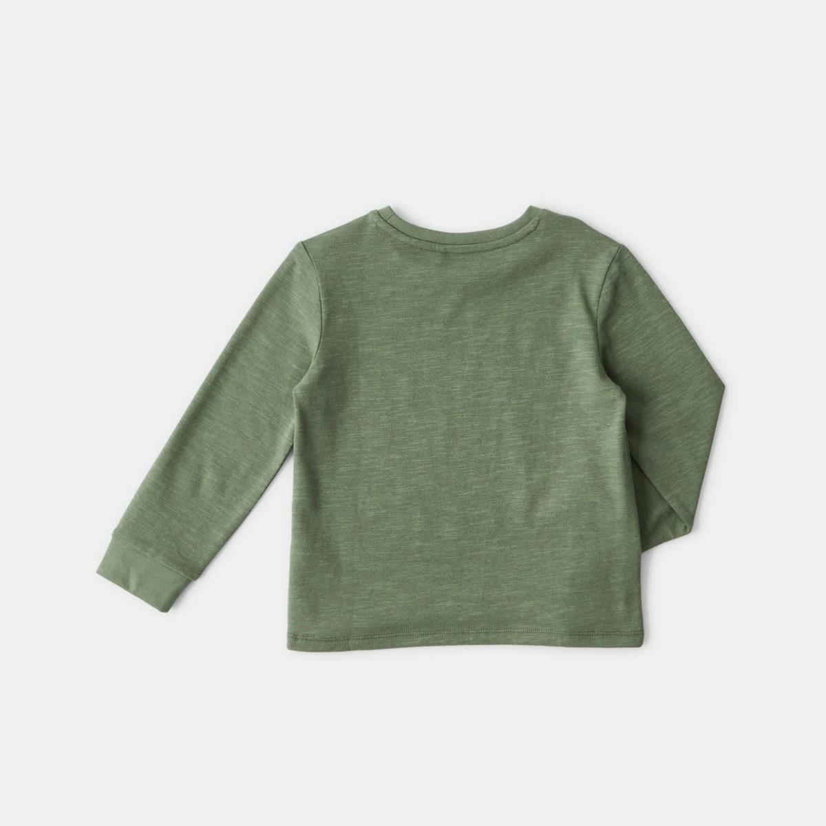 8 Long Sleeve Textured T-shirt Grn Dino, 8 of 8
