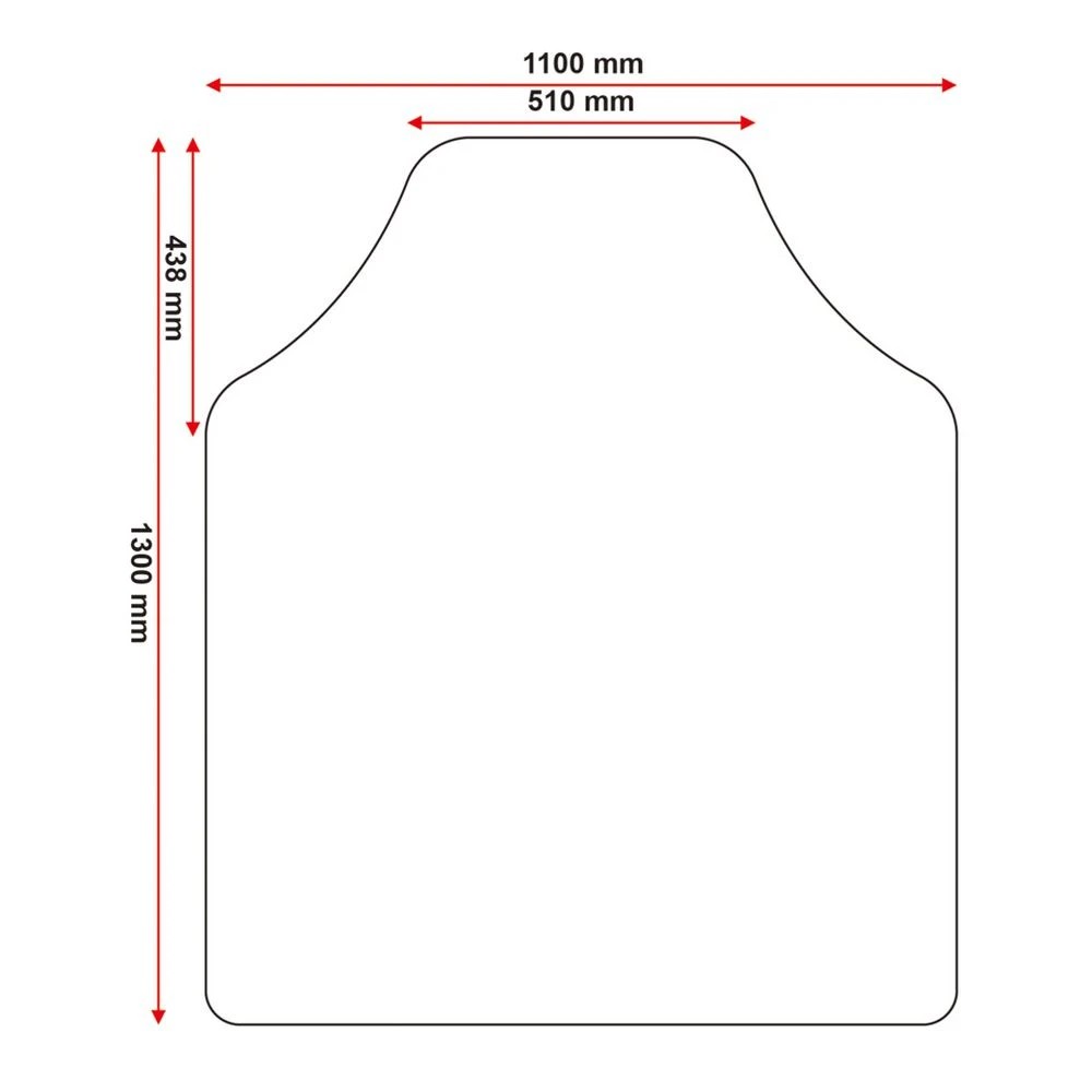 7 Typhoon Gaming Hard Floor Chair Mat 1100x1300mm, 7 of 7