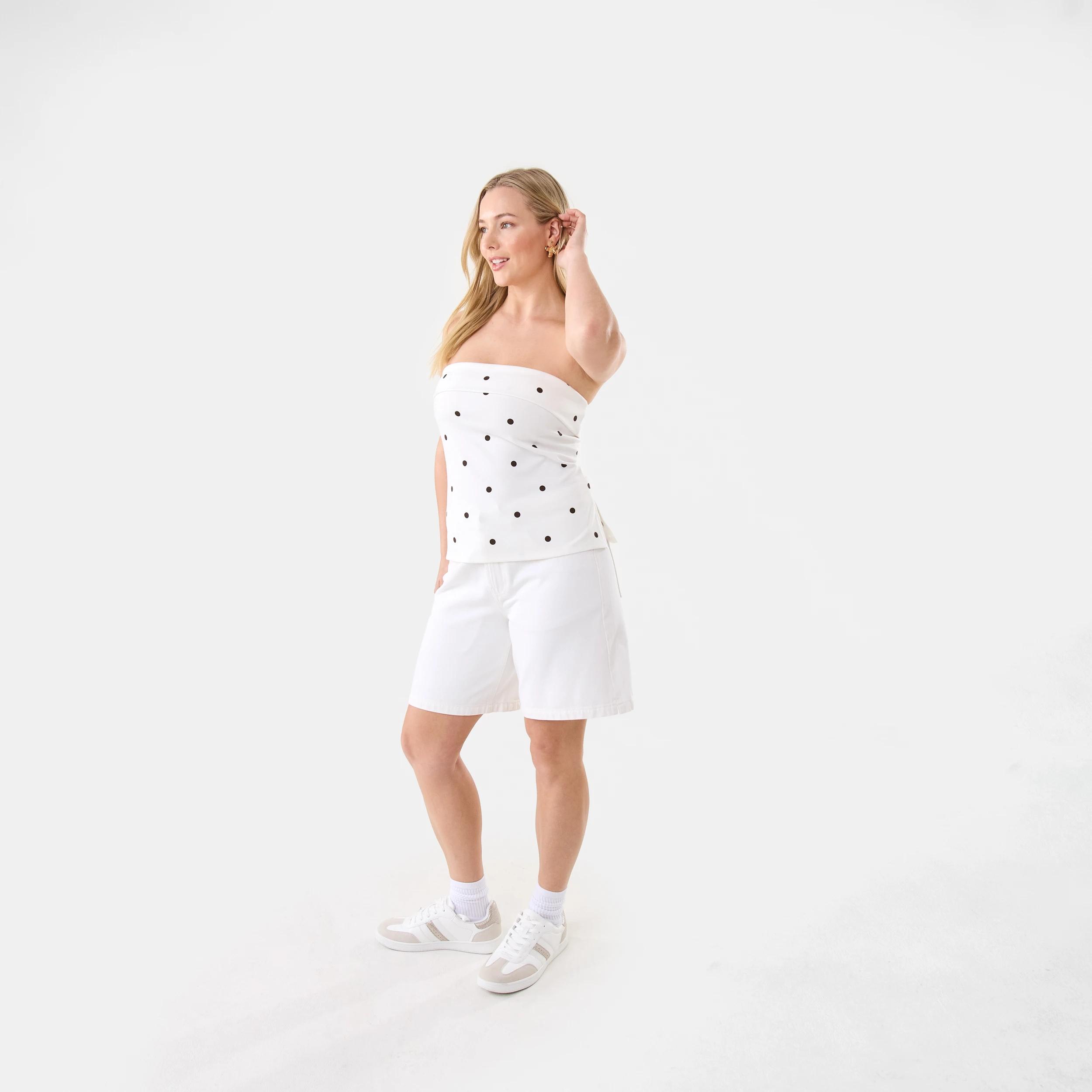 3 Sleeveless Tube Top Choc Spot, 3 of 6