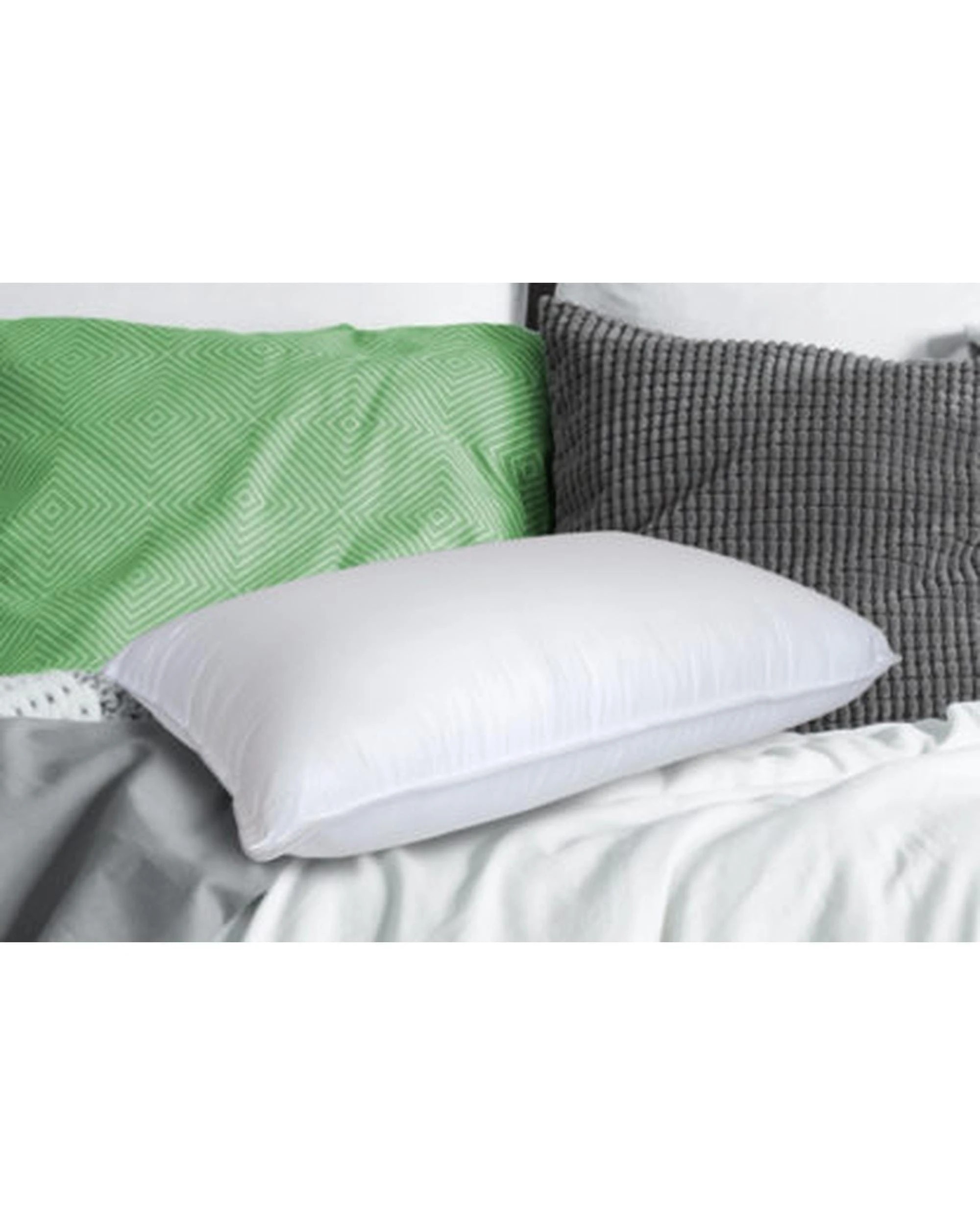 3 Jaspa Low & Soft Pillow - White, 3 of 3