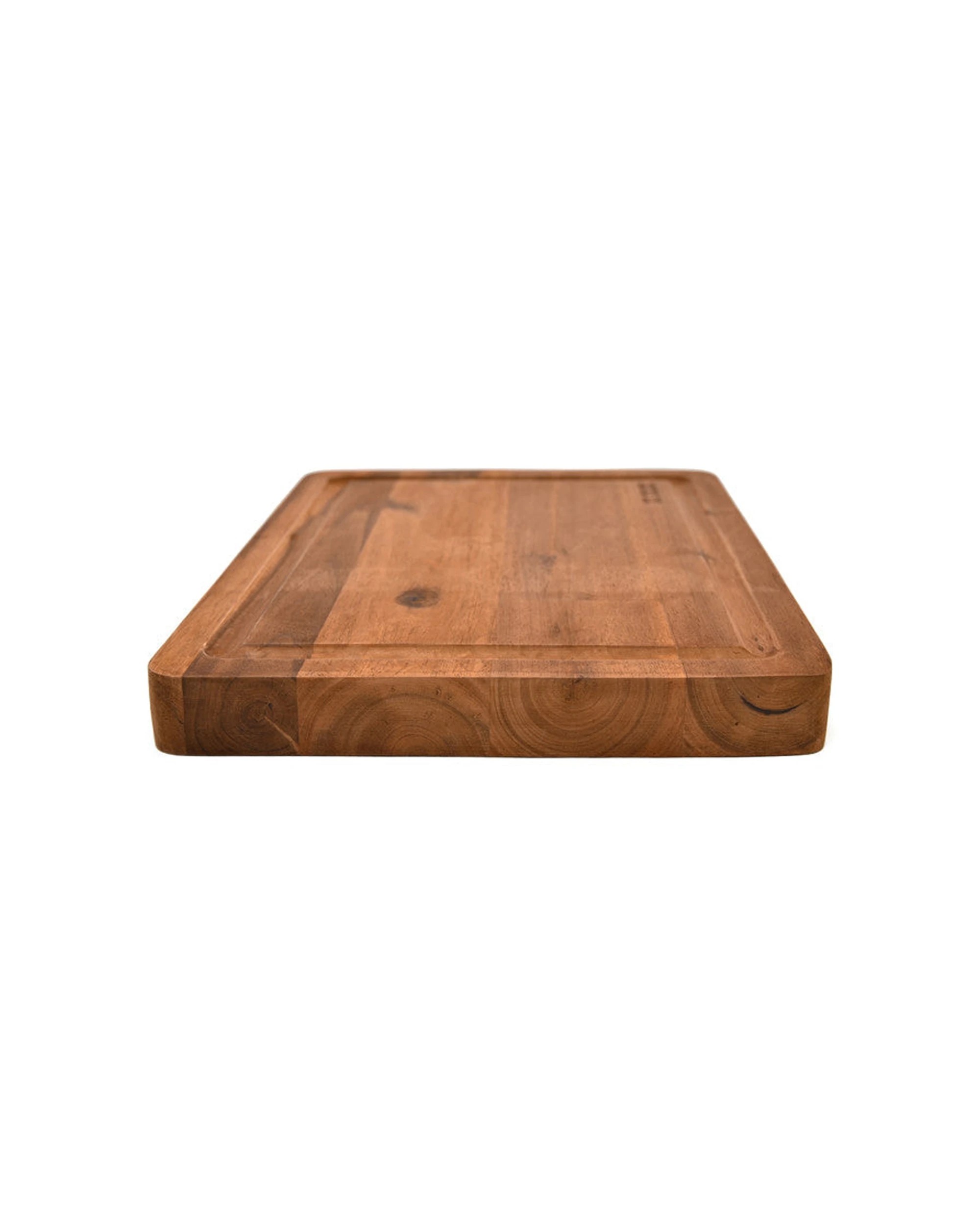 2 Classica St Clare Acacia Reversible Cutting Board 40x30x3.8cm Juice Curve - Plain, 2 of 5