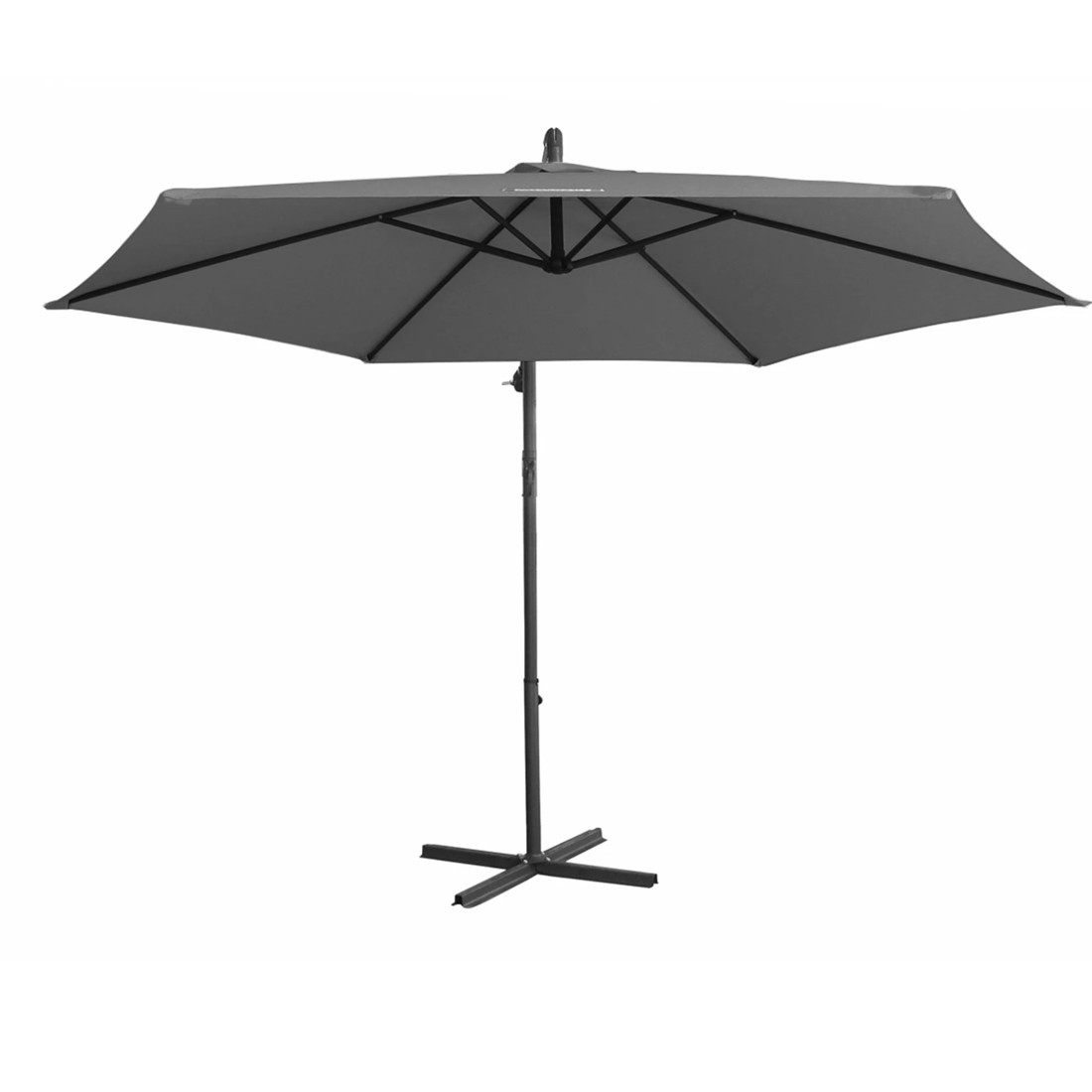 4 Milano Décor 3M Outdoor Umbrella Cantilever With Protective Cover Patio Garden Shade - Charcoal, 4 of 4