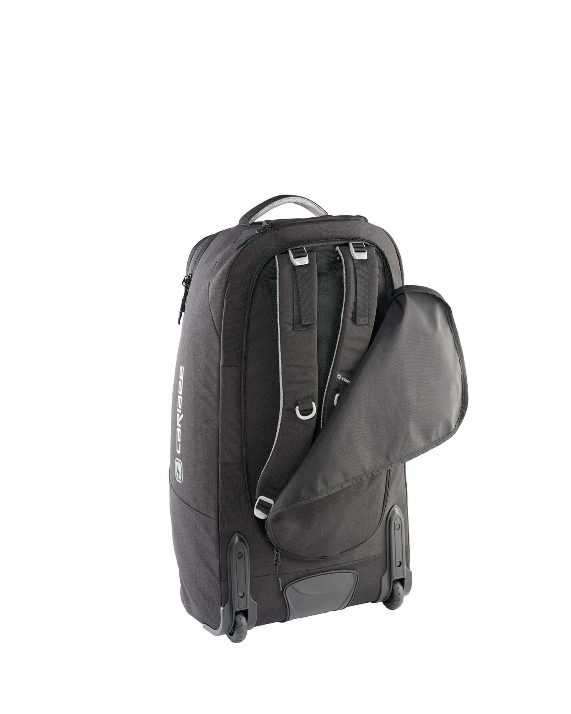 5 Caribee Adventure Hybrid Wheeled Backpack - 70L - Black, 5 of 5