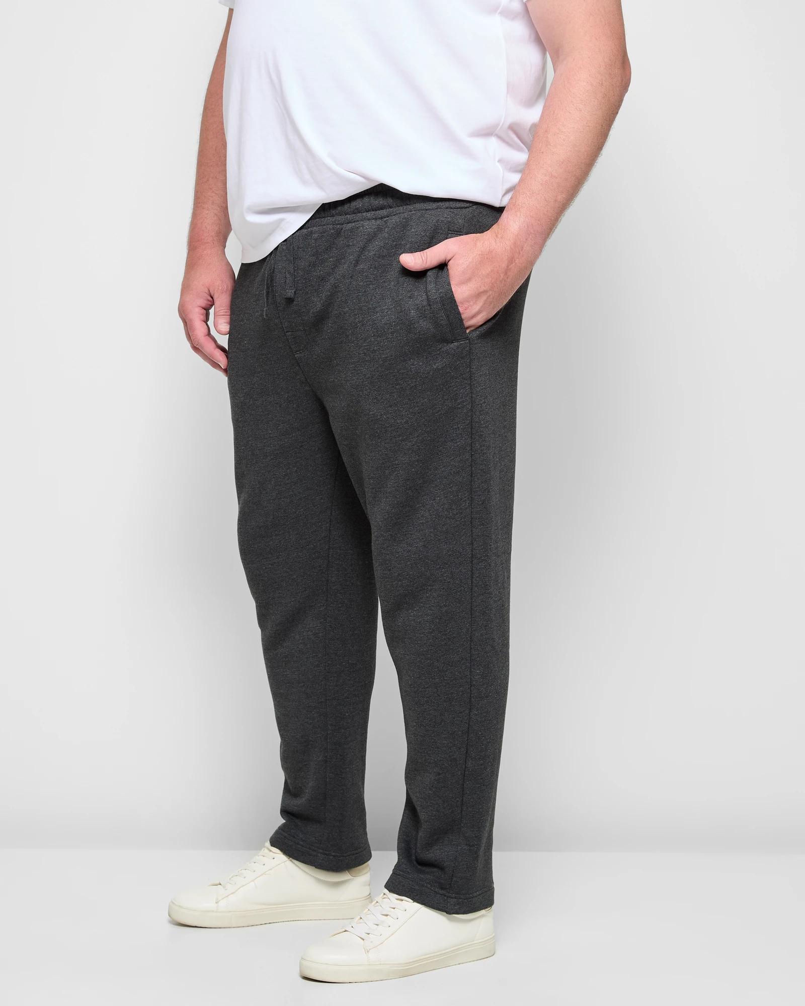 3 Target Plus Size Non-cuffed Trackpants CHARCOAL, 3 of 5