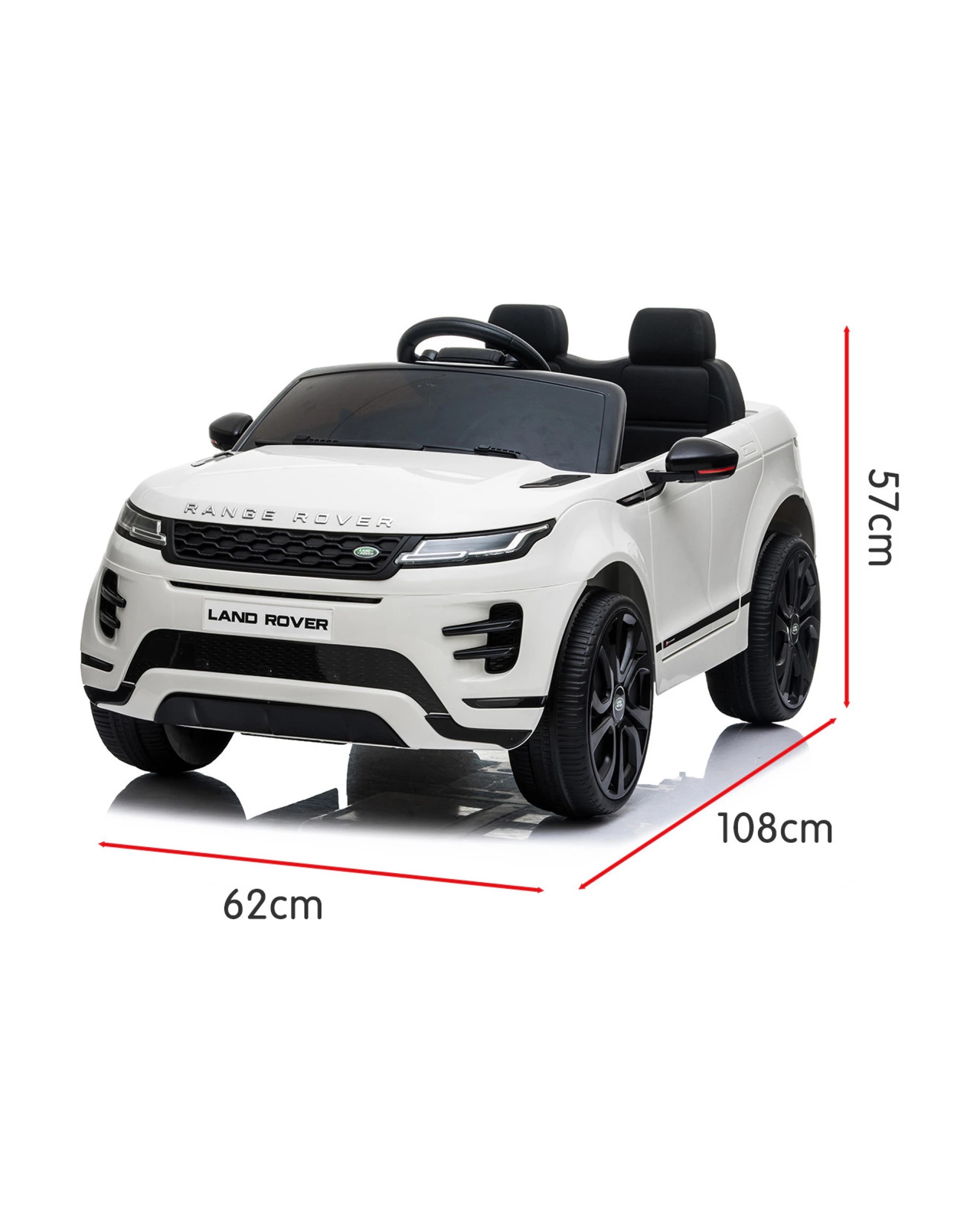 7 Kahuna Land Rover Licensed Kids Electric Ride On Car Remote Control - White, 7 of 10