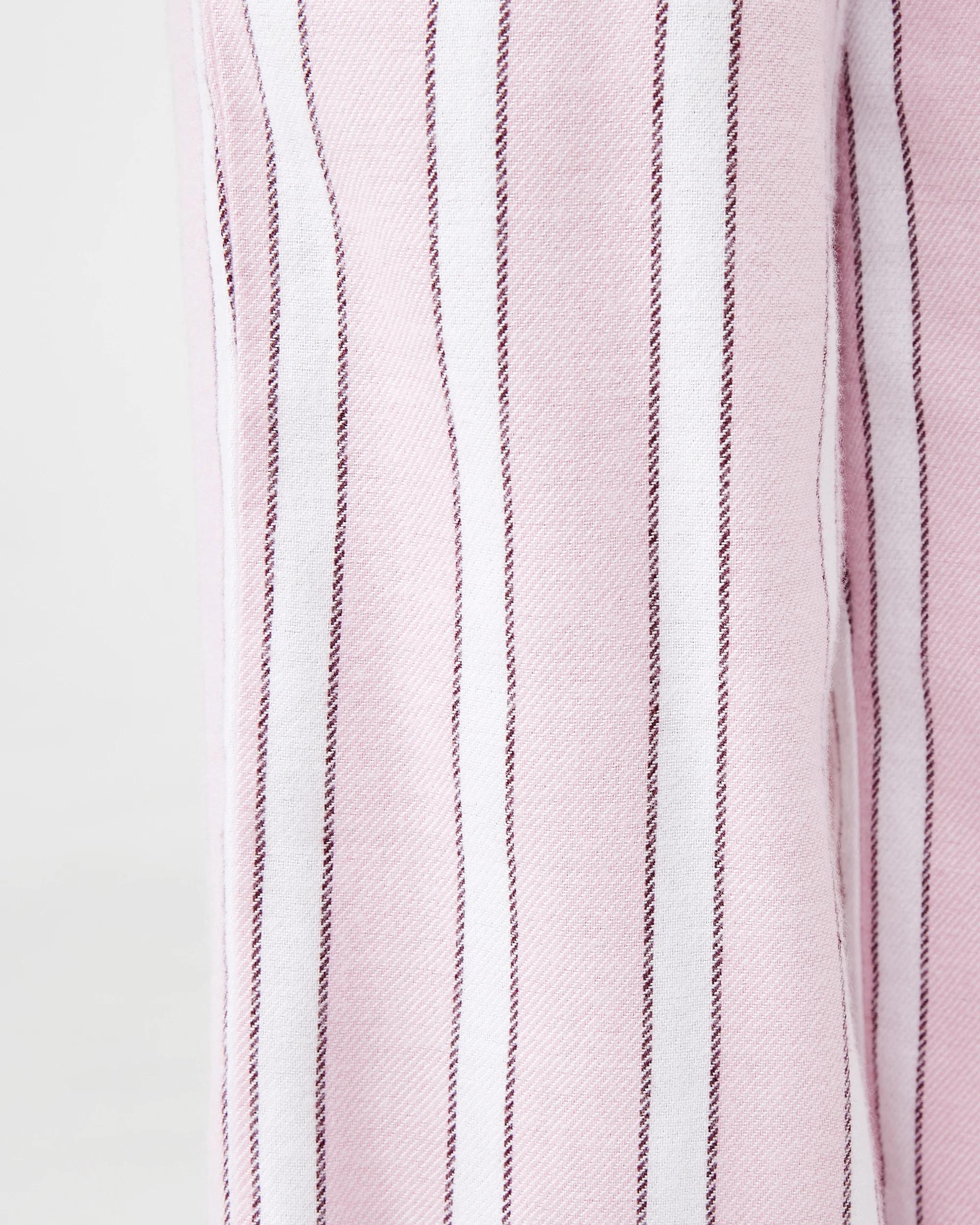 6 Knit Woven Pyjama Set Pnk Lmb, 6 of 8