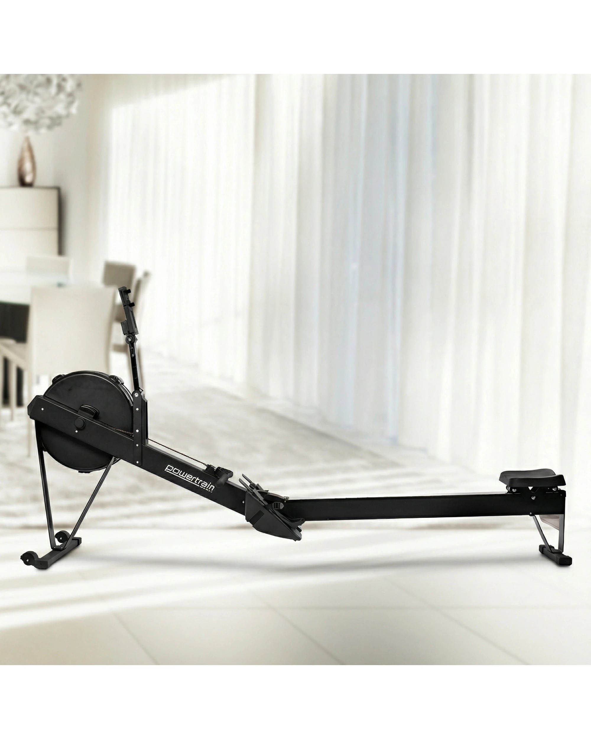 7 Powertrain Air Rowing Machine Resistance Rower for Home Gym Cardio, 7 of 10