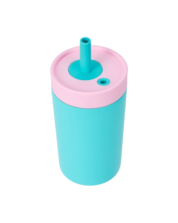 400ml Aqua Double Wall Sipper Tumbler