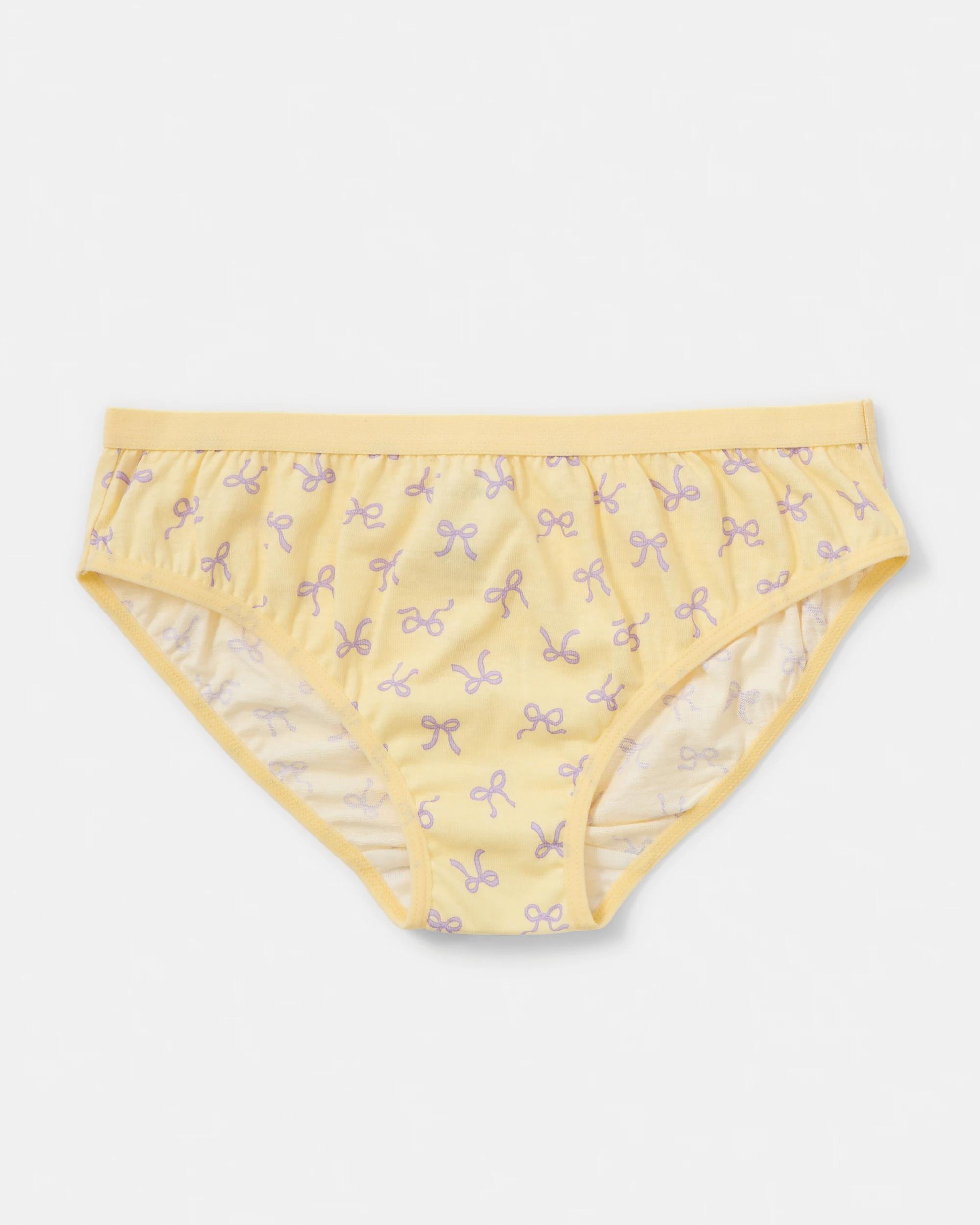 7 7 Pack Print Briefs Wht Bows, 7 of 9